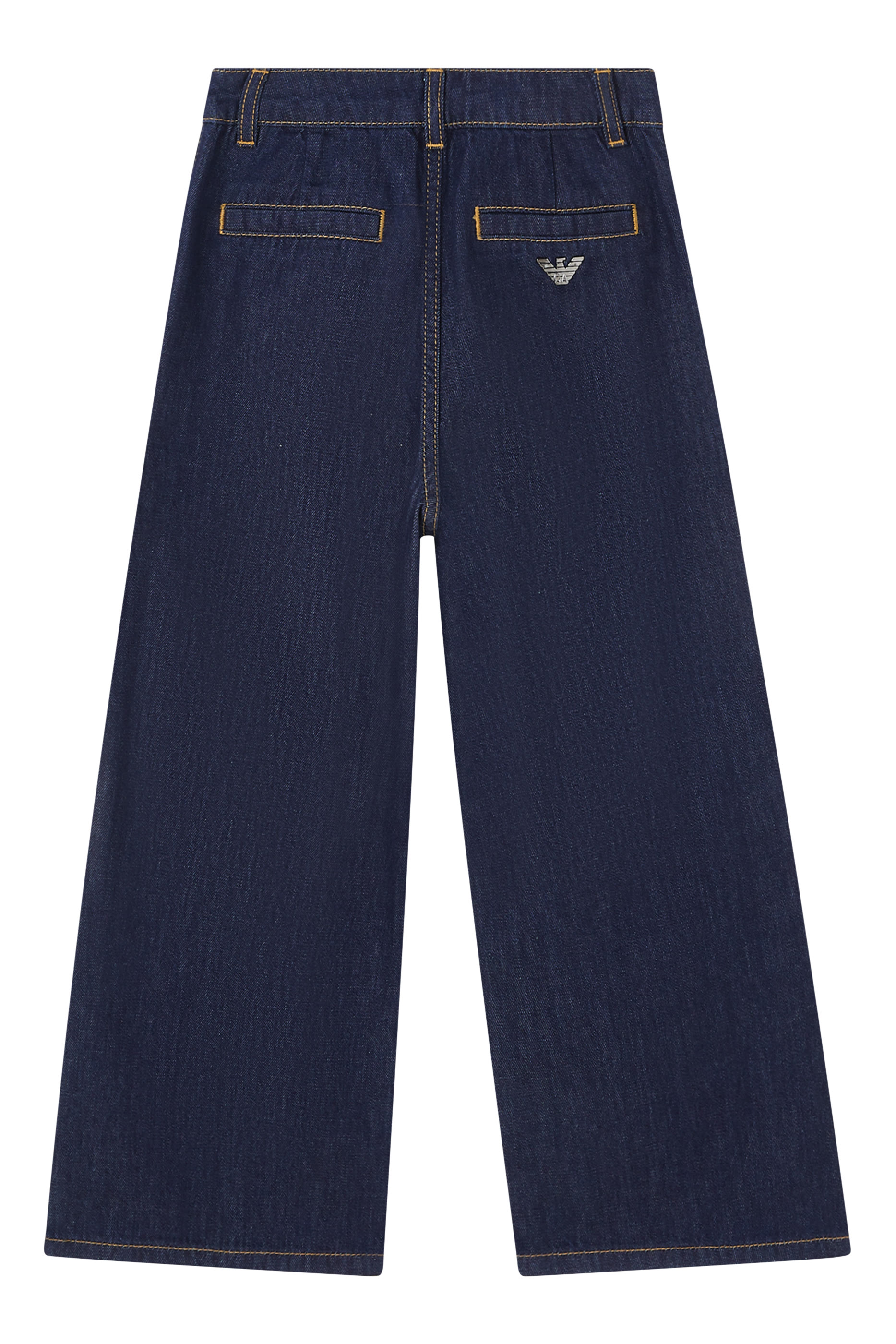Kids Denim Wide Leg Jeans