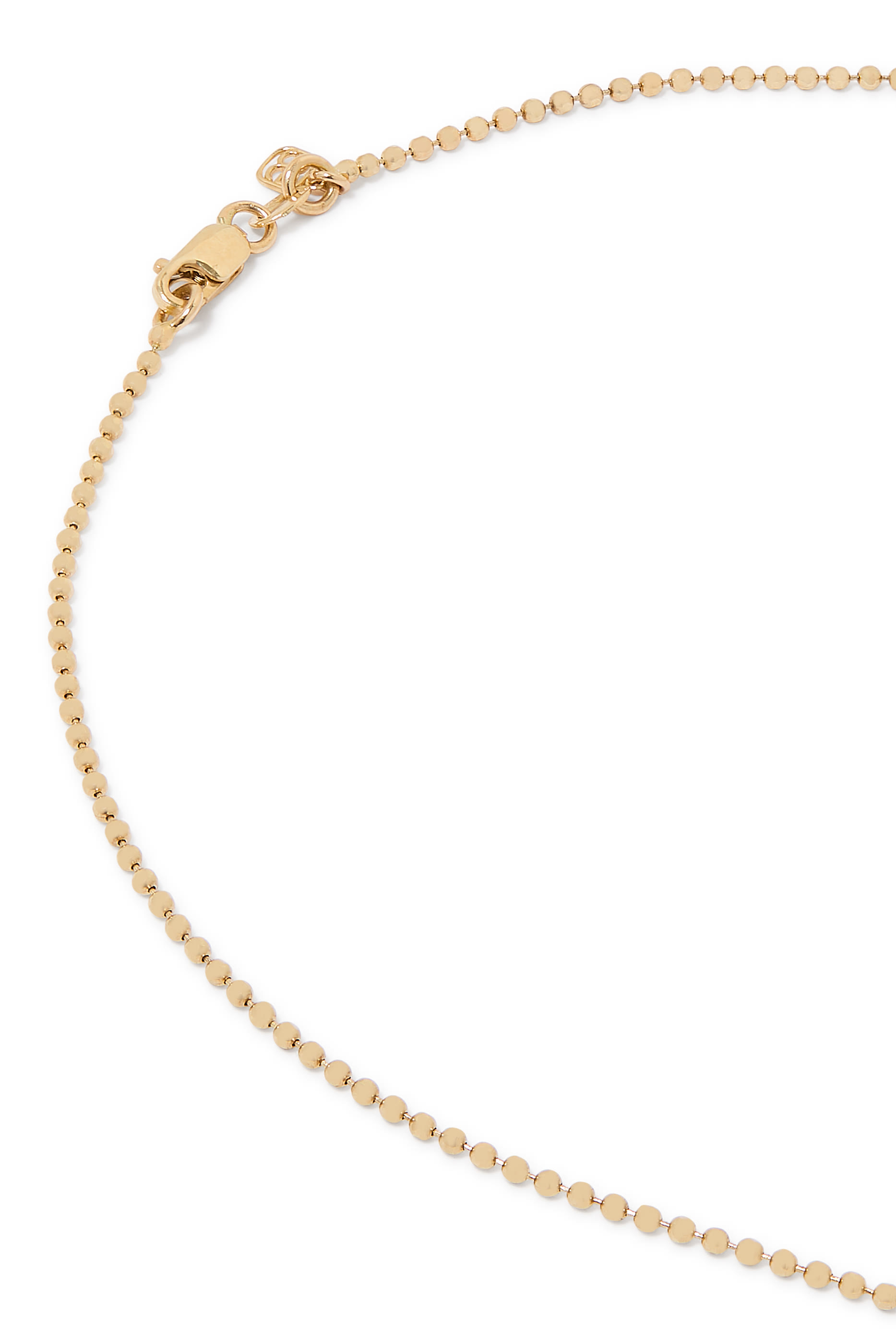 Sand Dollar Coin Charm Necklace, 14k Yellow Gold &  Diamonds