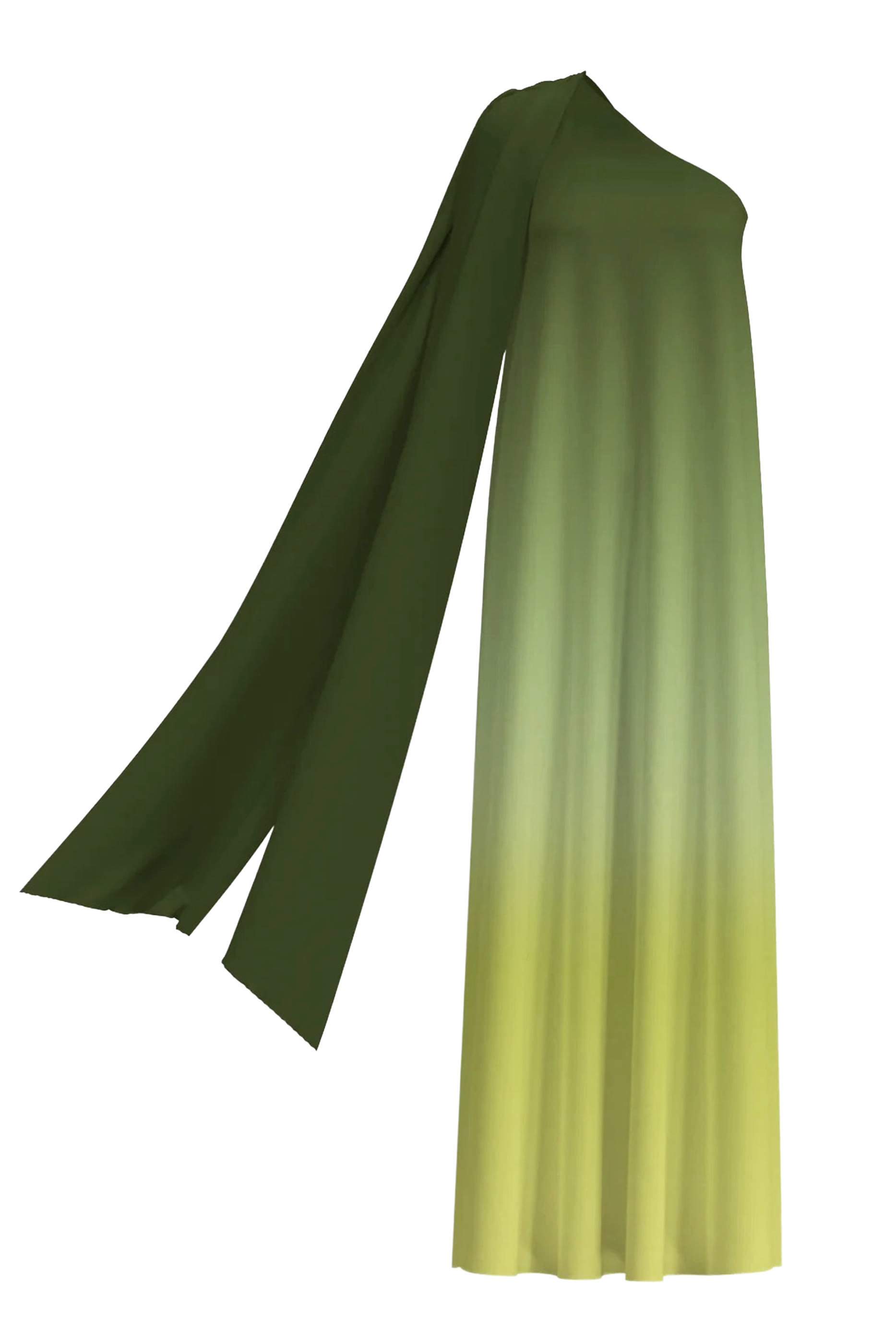 Raya Long Sleeves One-Shoulder Maxi Dress