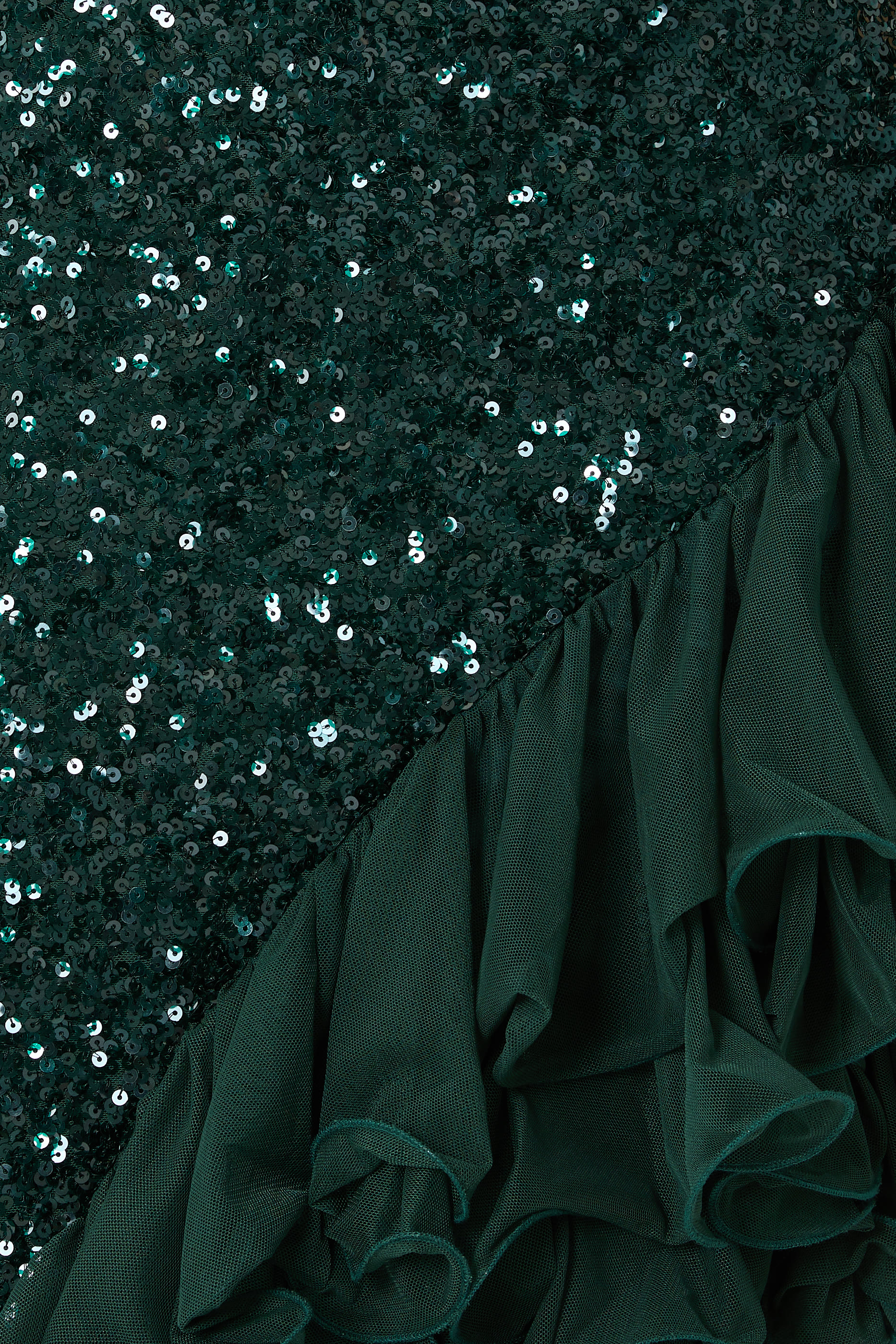 Sequins Midi Ruffle Dress 