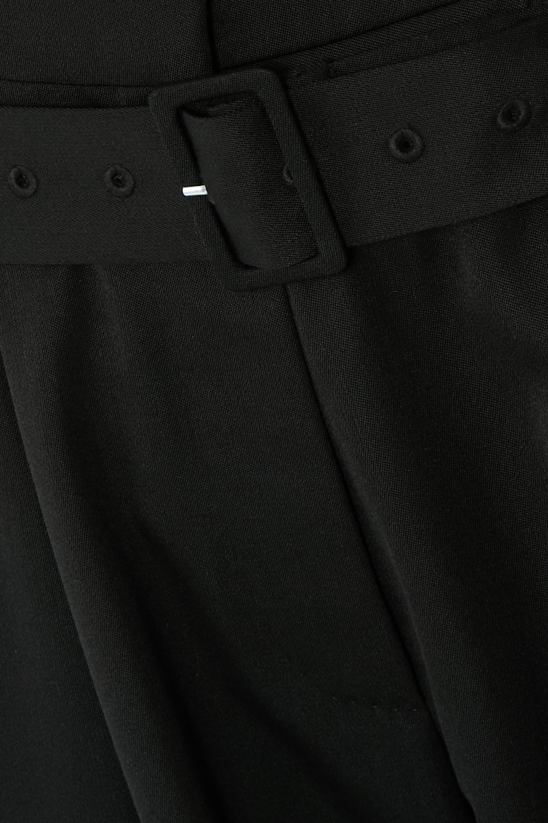 Multi Belt Loop Wide Leg Trousers