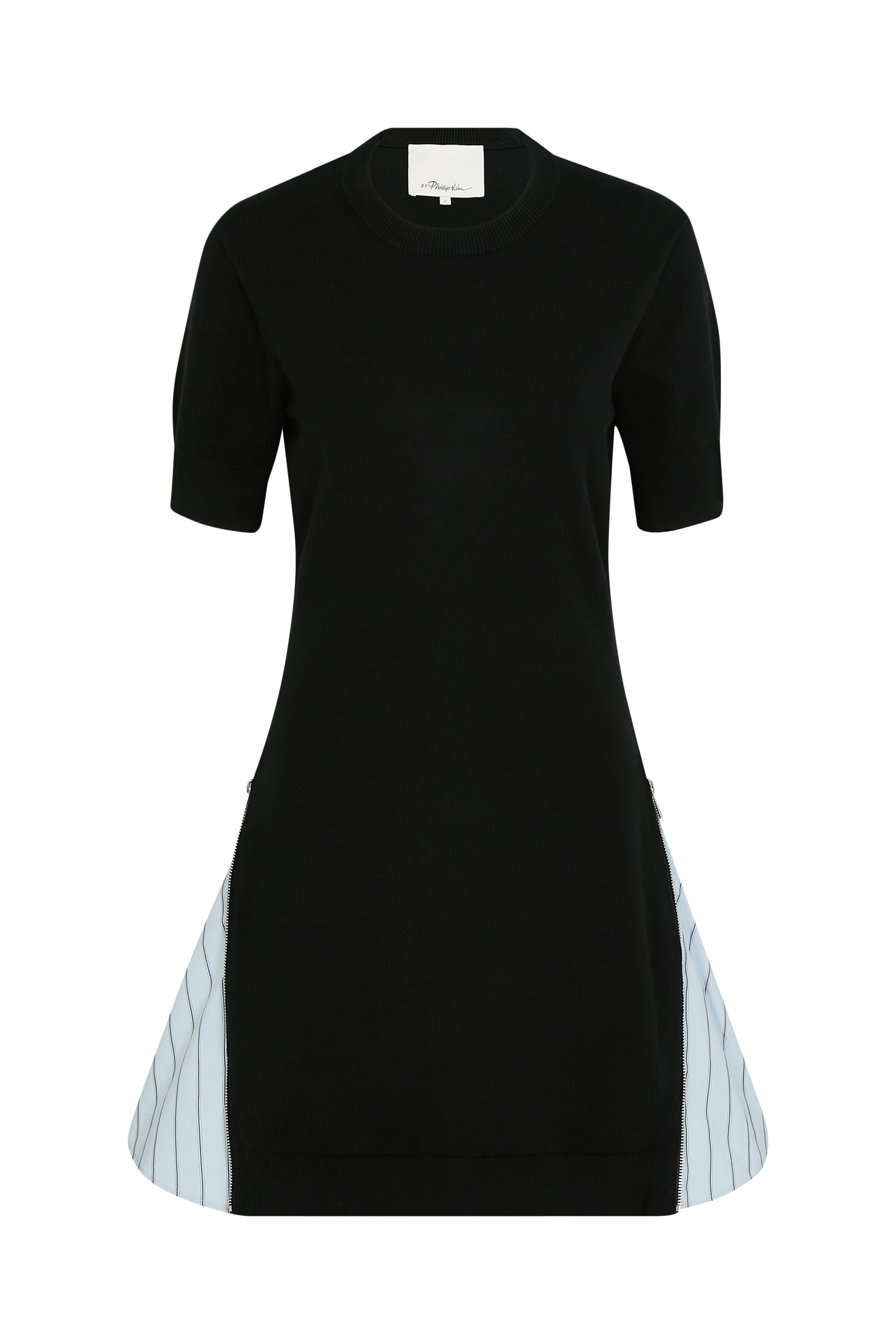 Mini Combo Dress With Side Zips