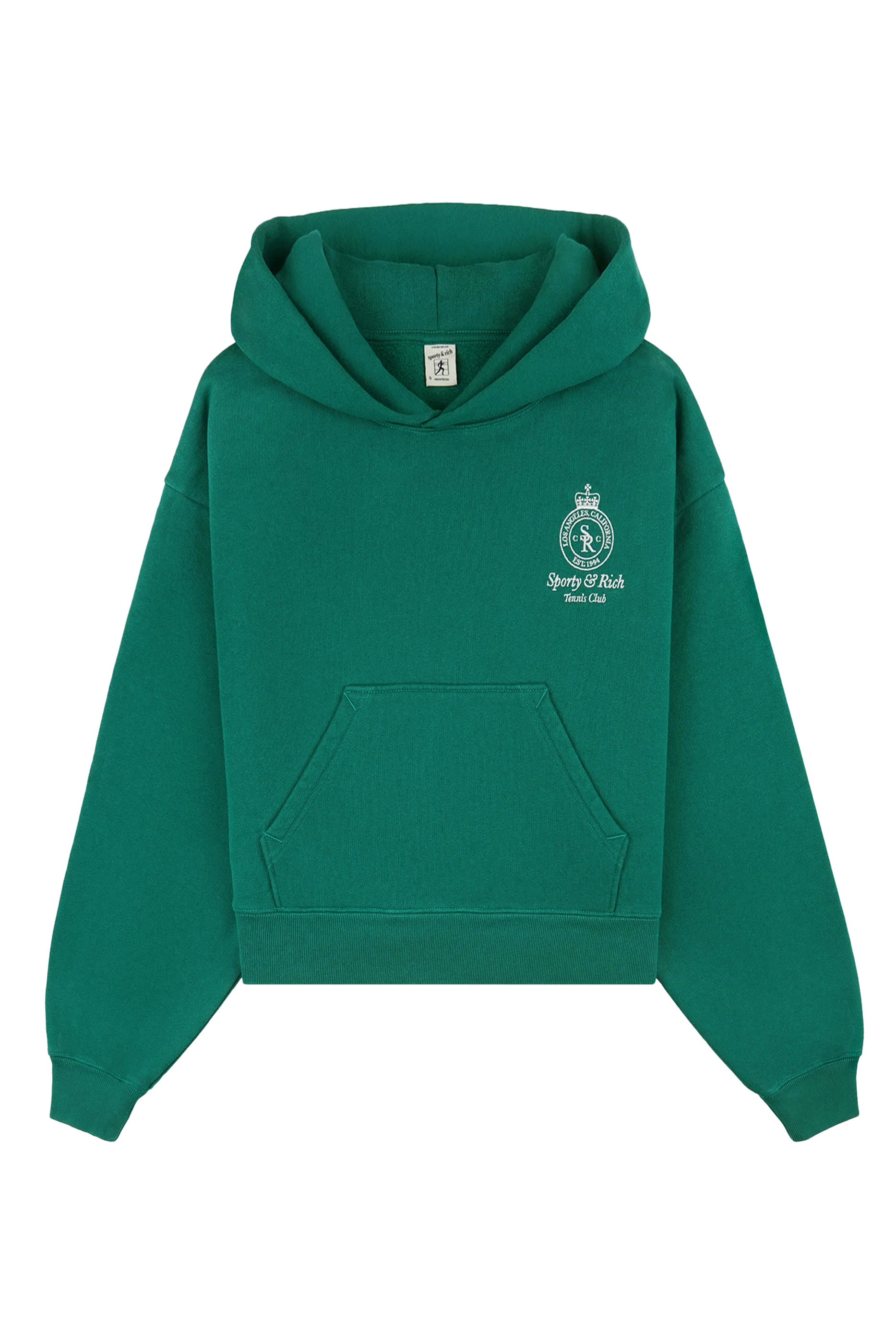 Crown Tennis Crop Hoodie