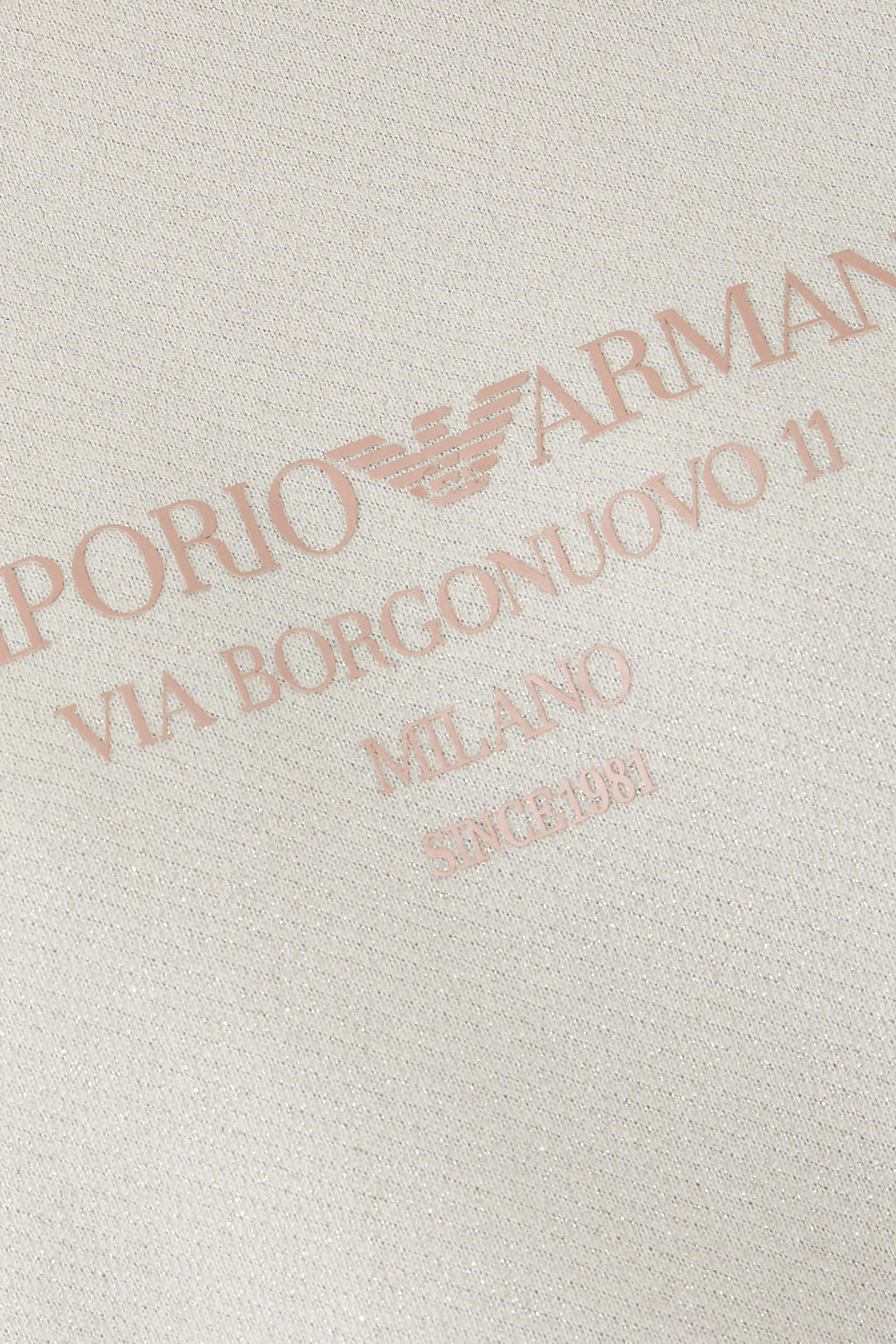  Lurex Jersey Sweatshirt with Shiny Logo 