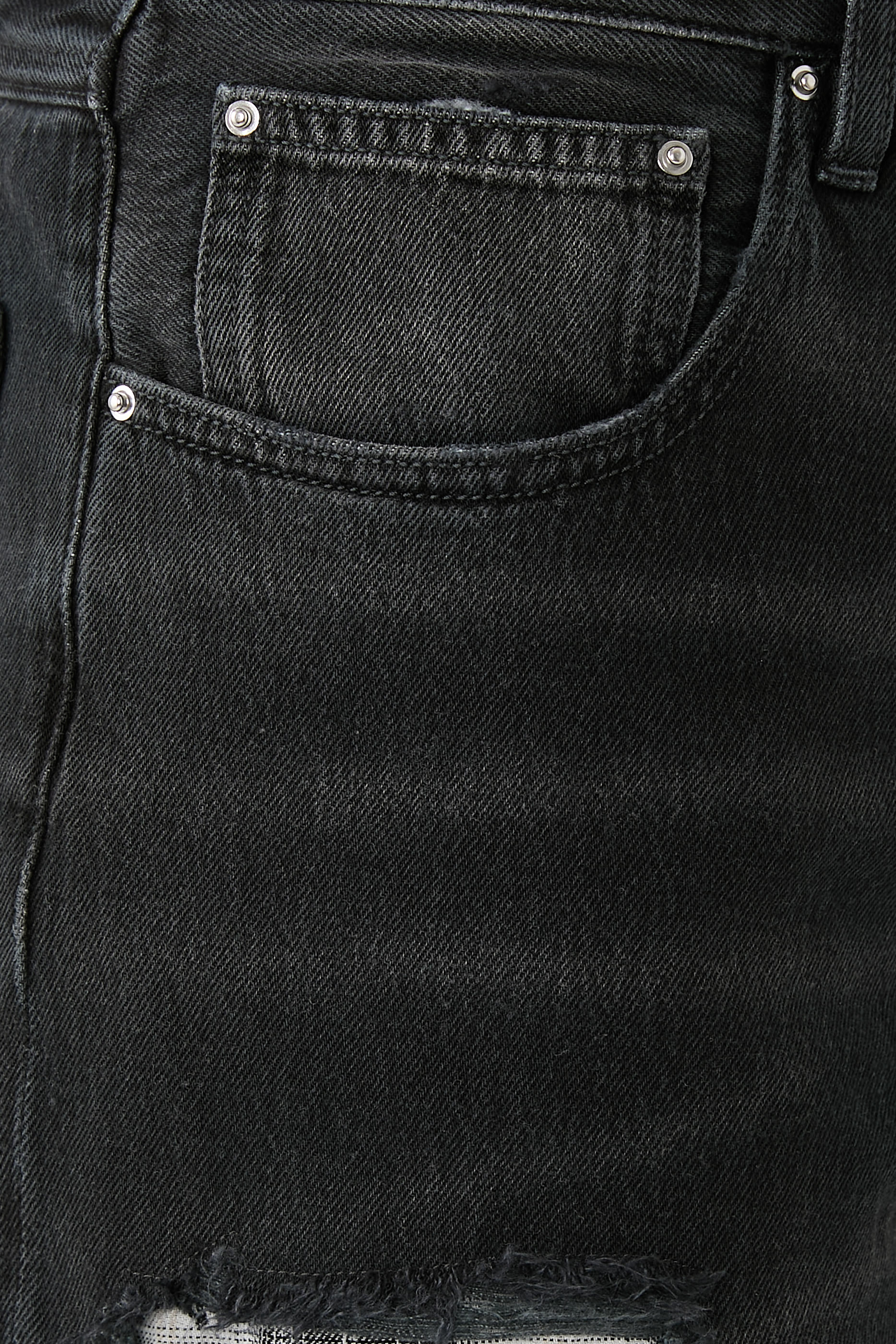 Flannel Repair Baggy Jeans