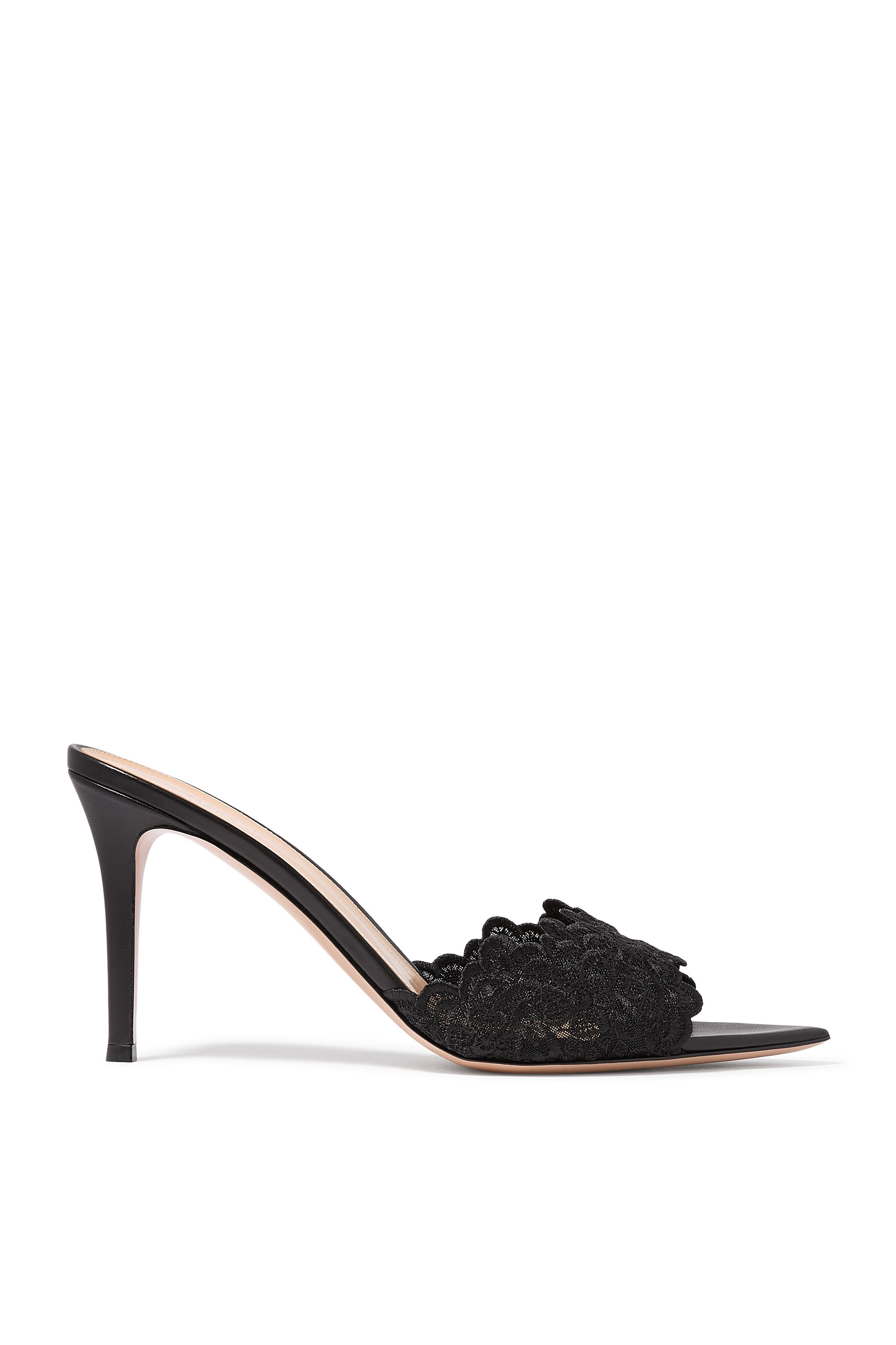 Yvonne 85 Lace Mules 