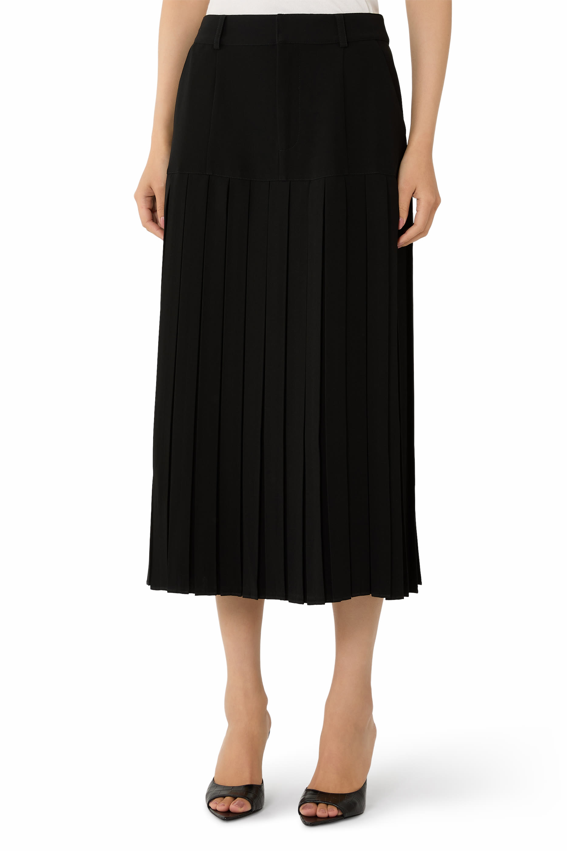 Bane Crepe Midi Skirt