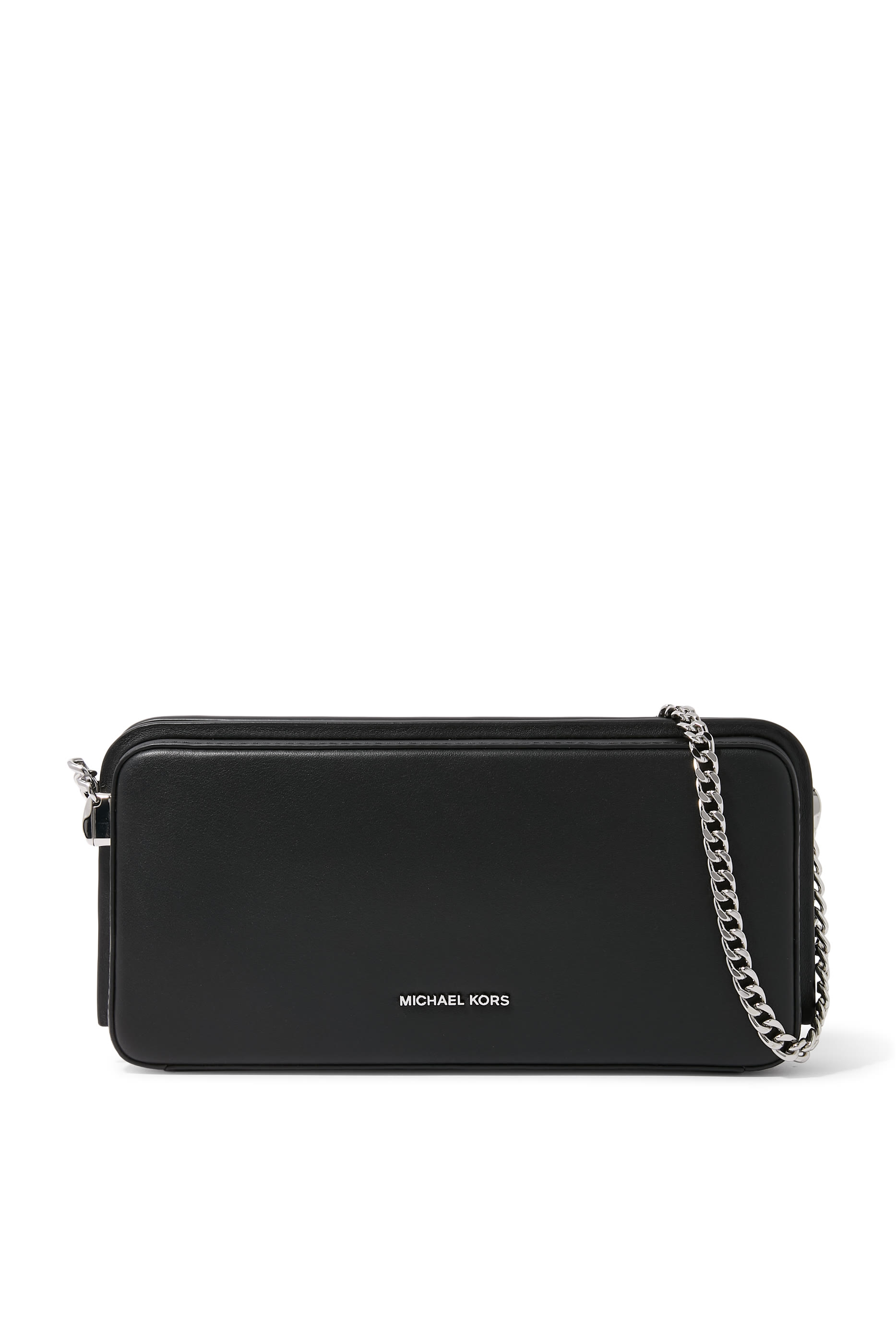 Logo Chain Clutch Bag