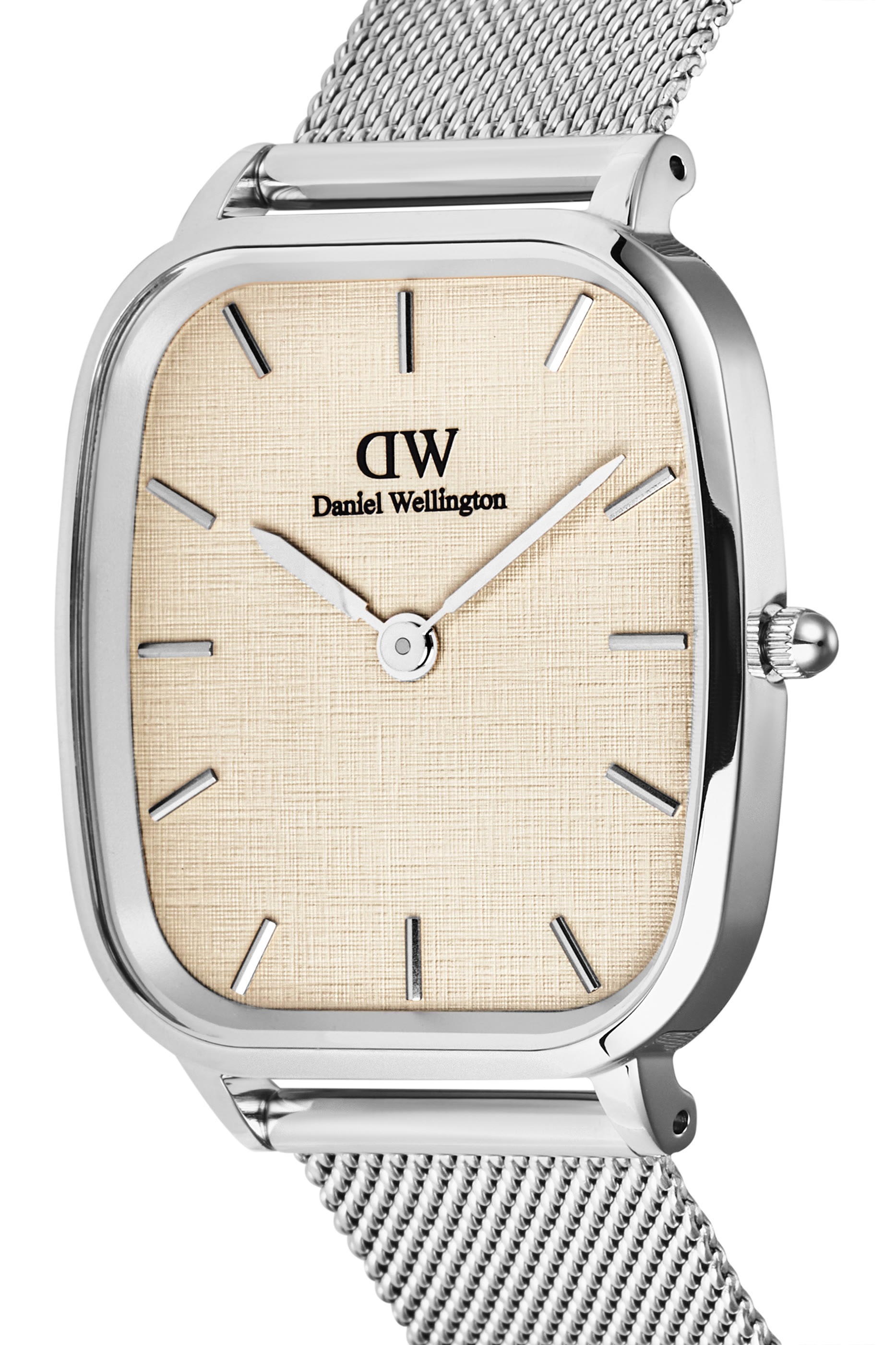 Marlon Sterling Linen Dial Watch