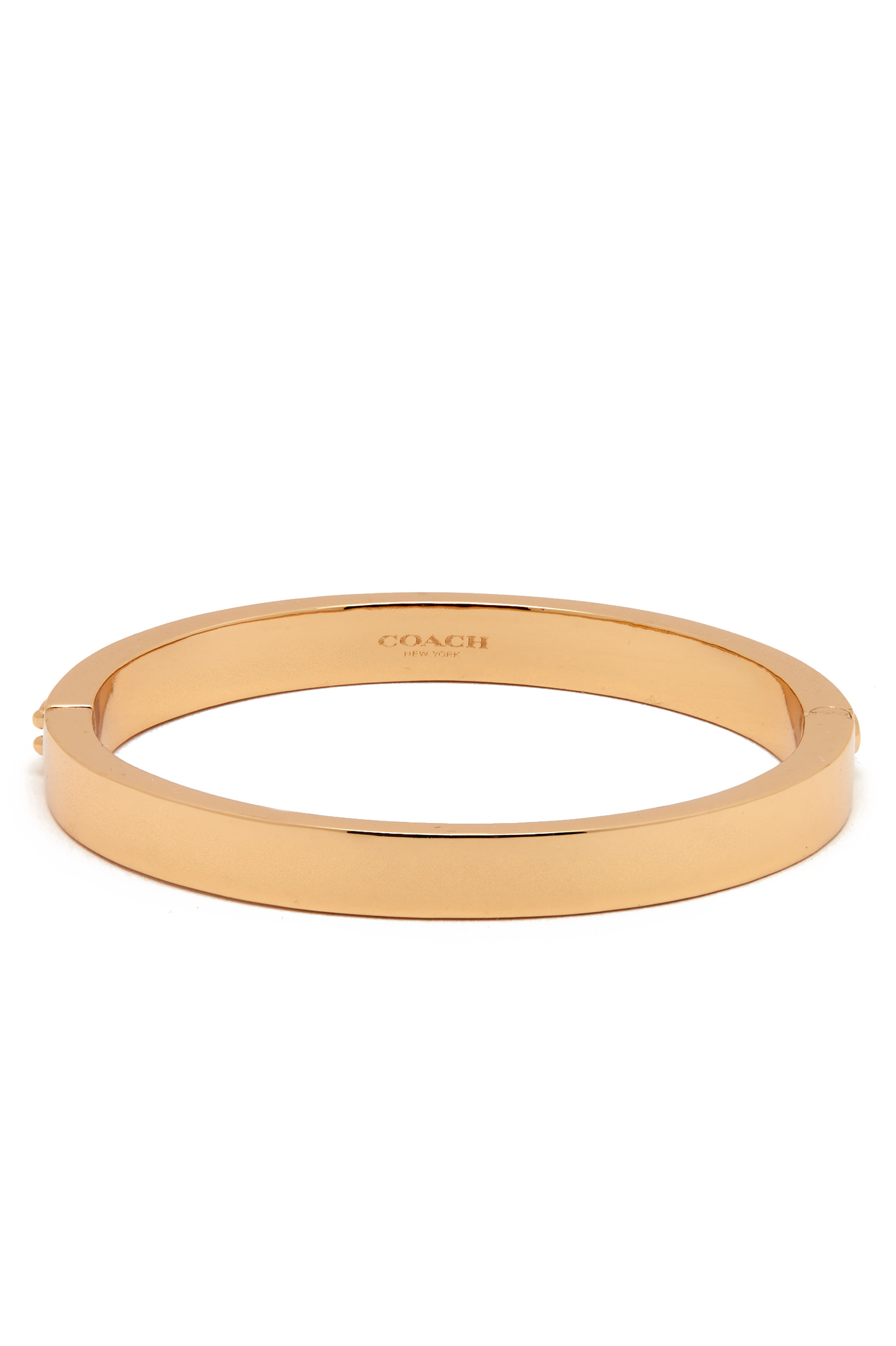 Signature Logo Bracelet, Gold-Plated Brass