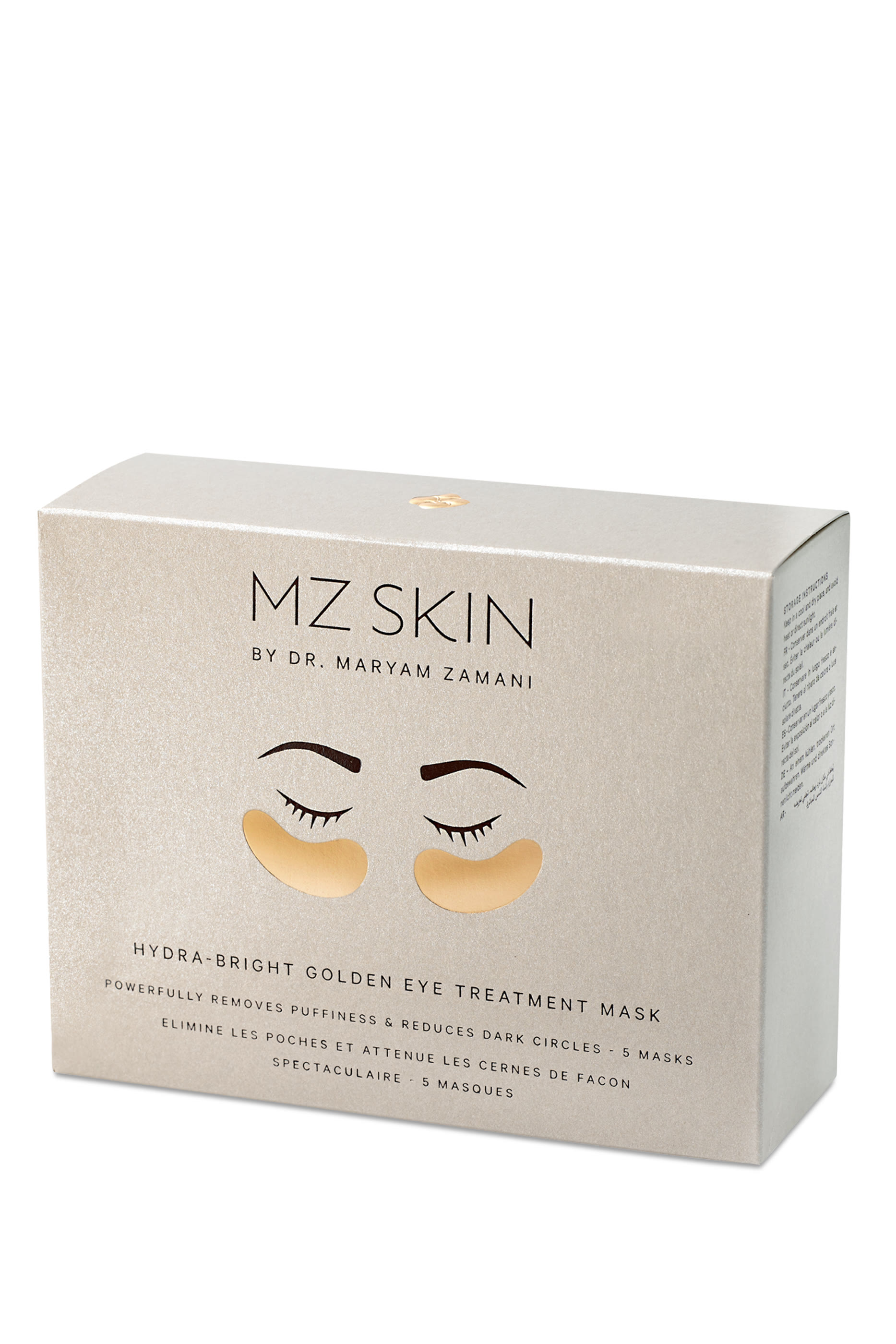 Hydra-Bright Golden Eye Treatment Mask, Set of Five