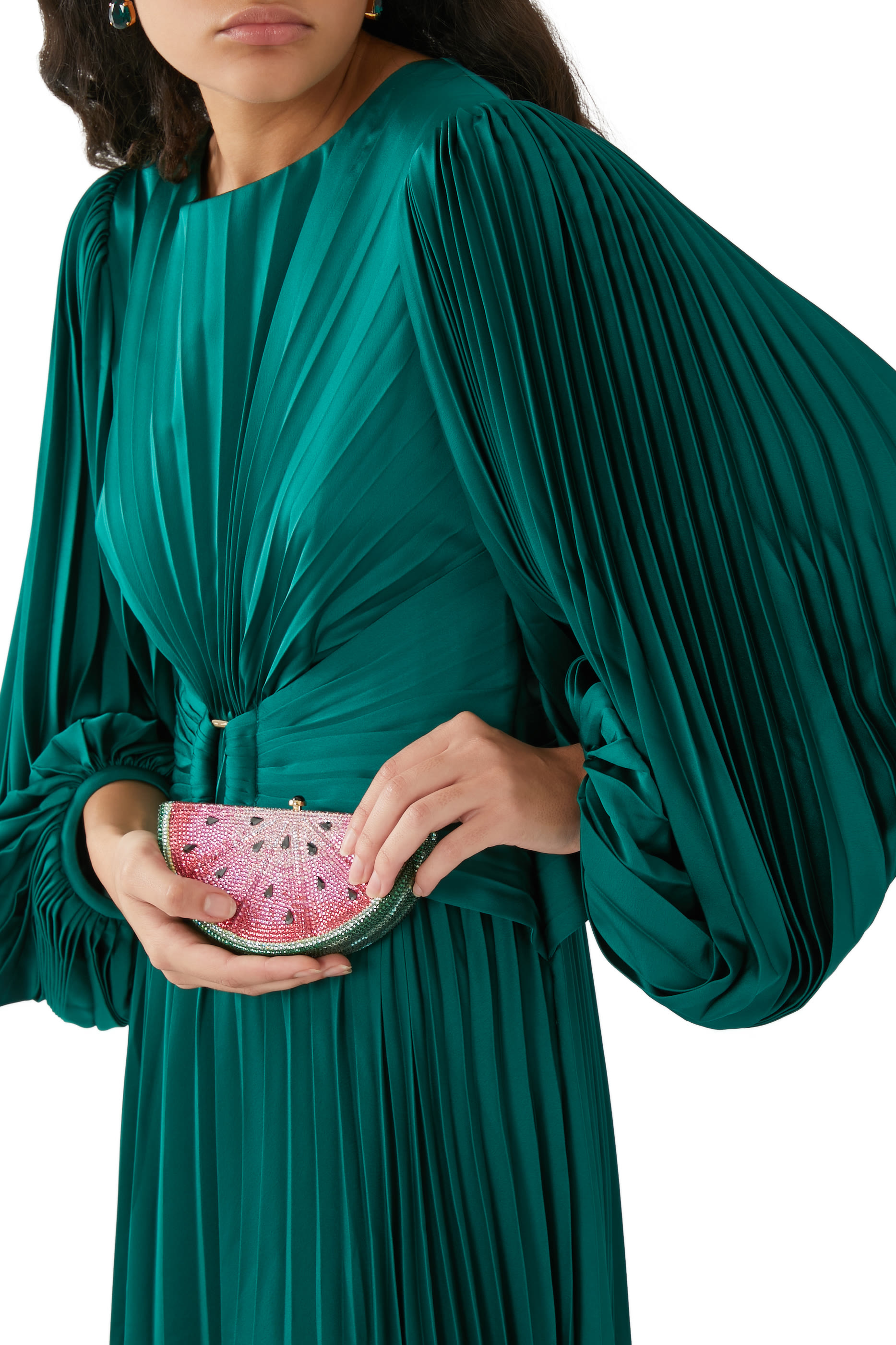 Watermelon Slice Crystal Clutch Bag
