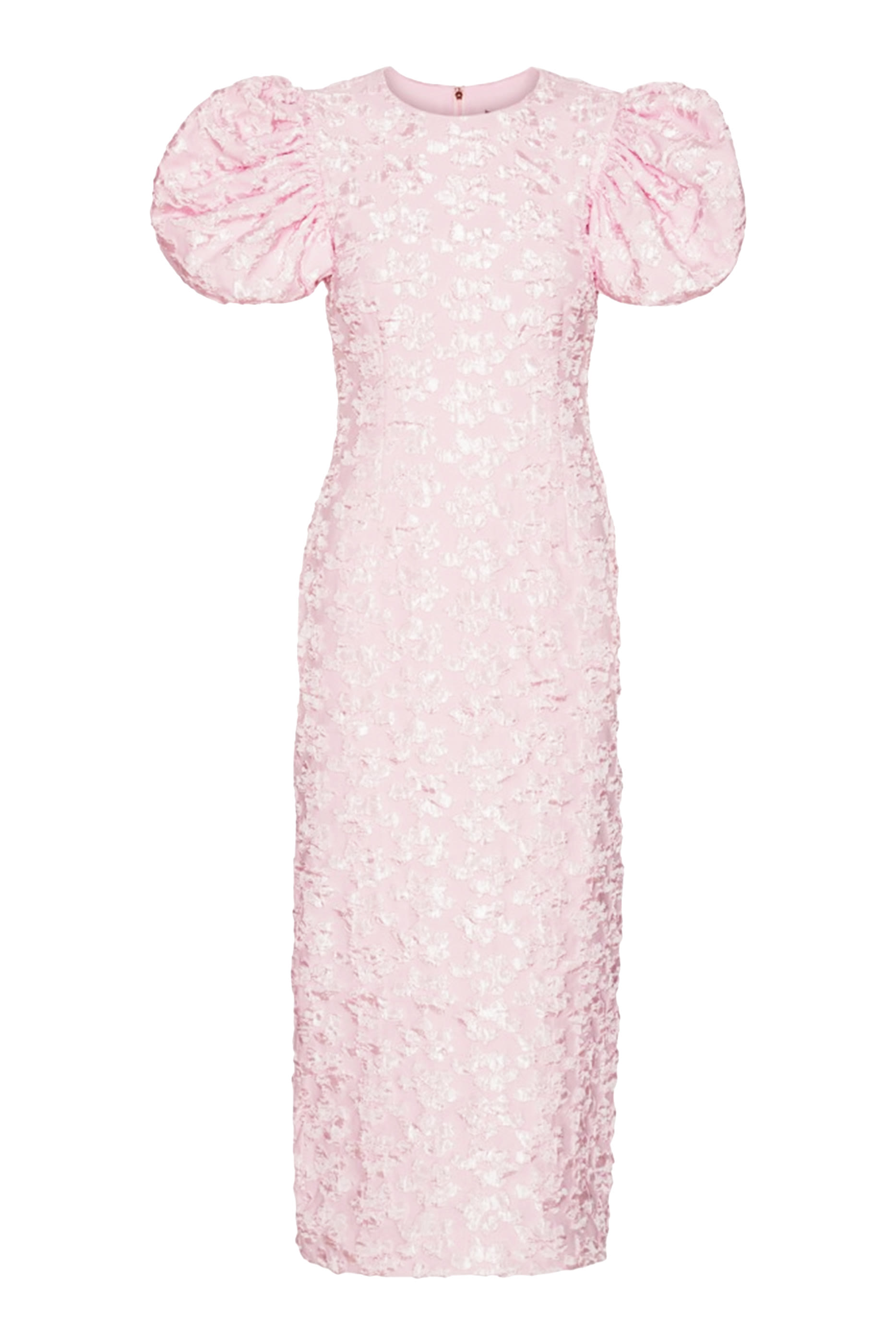 Jacquard Midi Puffy Dress