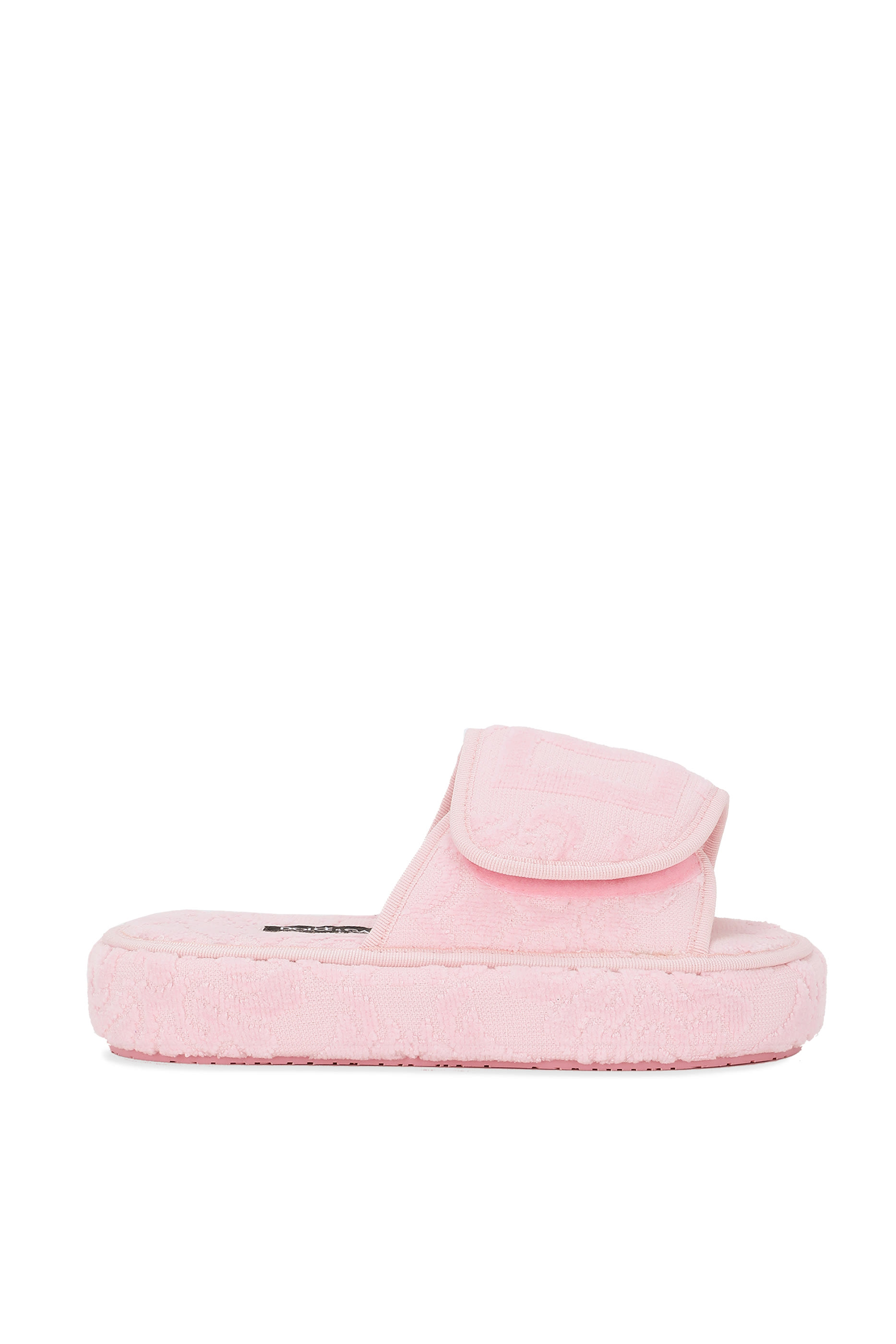 Jacquard Terry Cotton Plateau Slippers