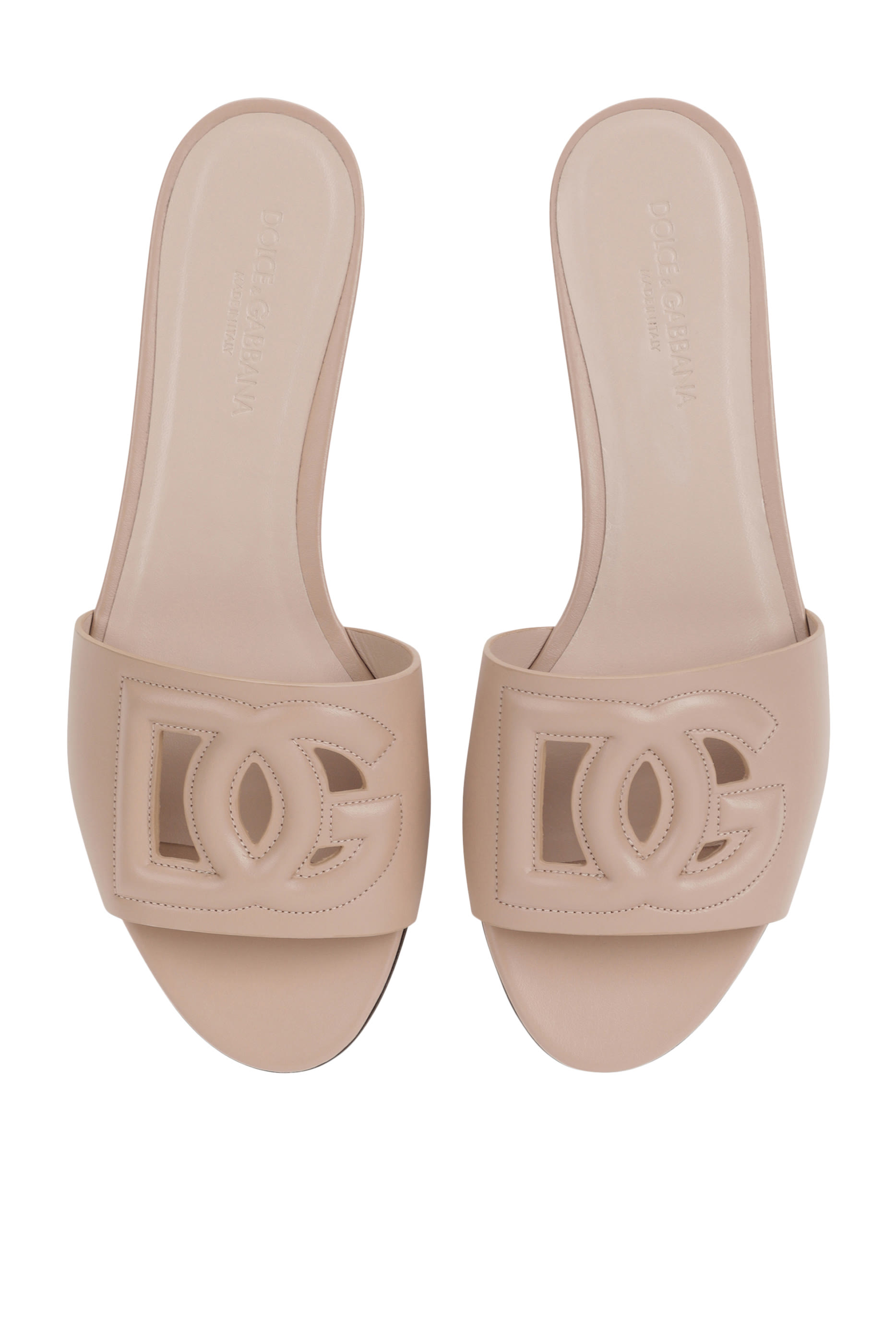 Calfskin Slides with DG Logo