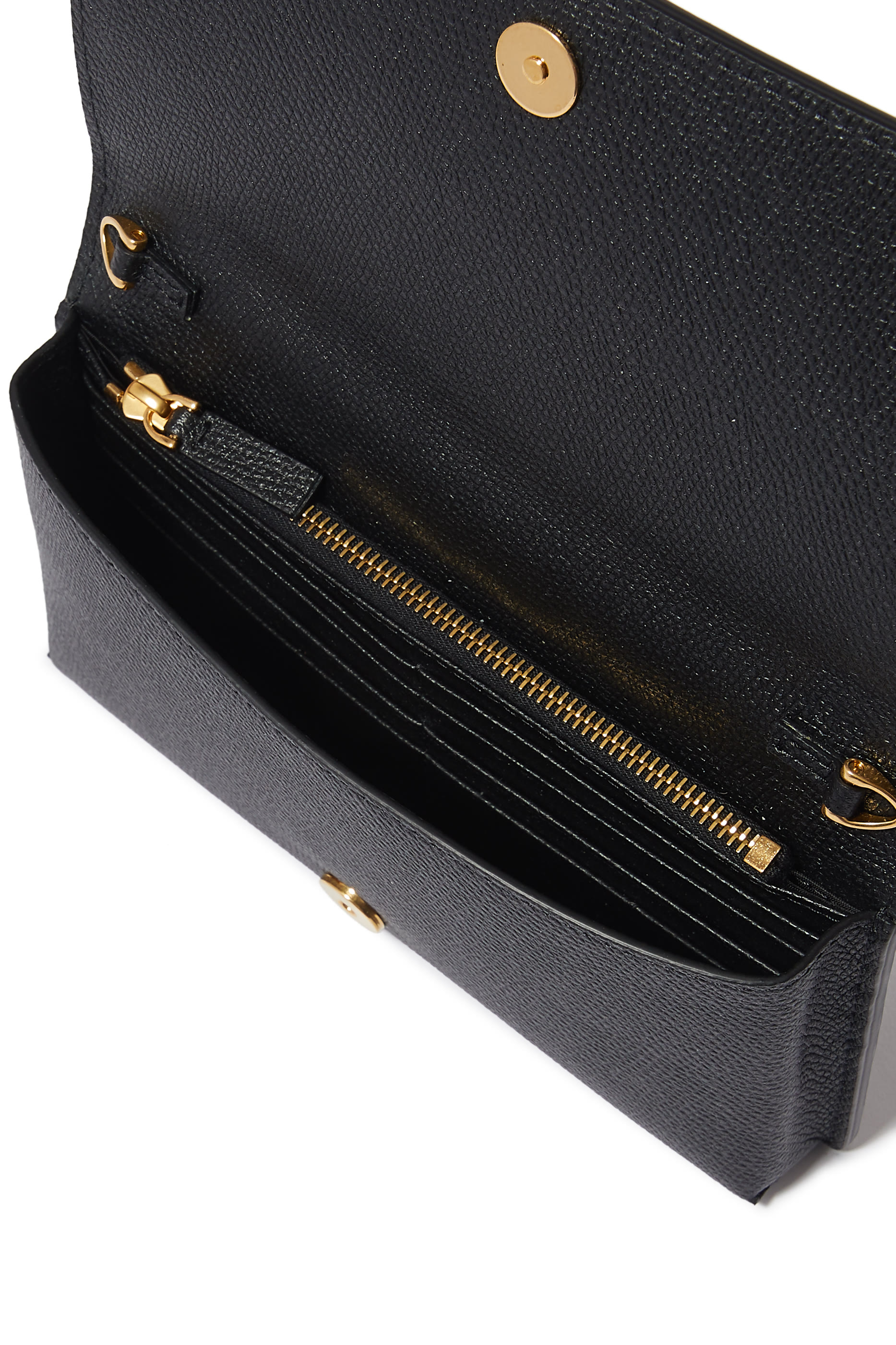 Vlogo Signature Grainy Calfskin Wallet