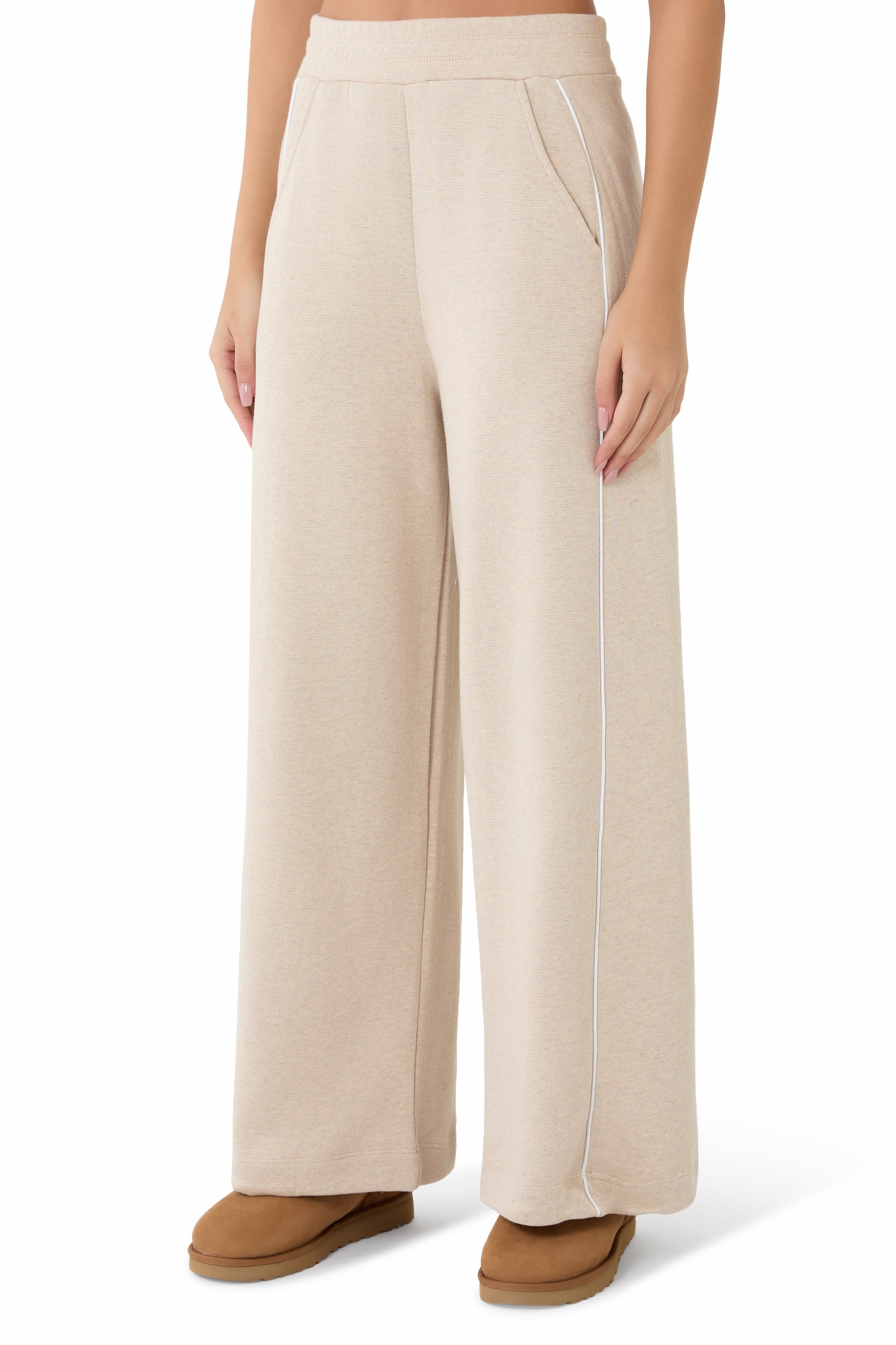 Ultimate Wide Leg Trousers with Tipping Detail