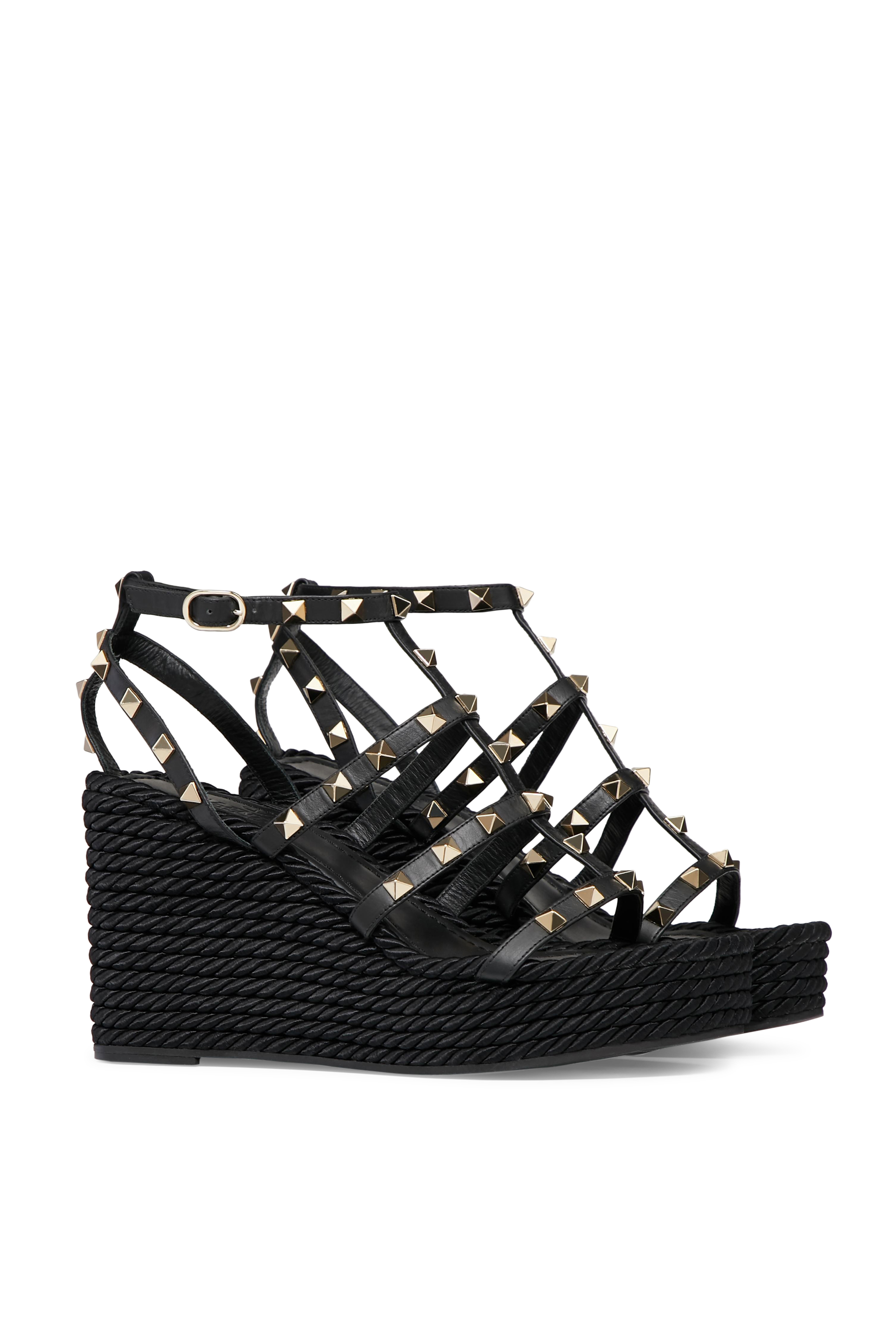 Valentino Garavani Rock Stud Wedge Sandals