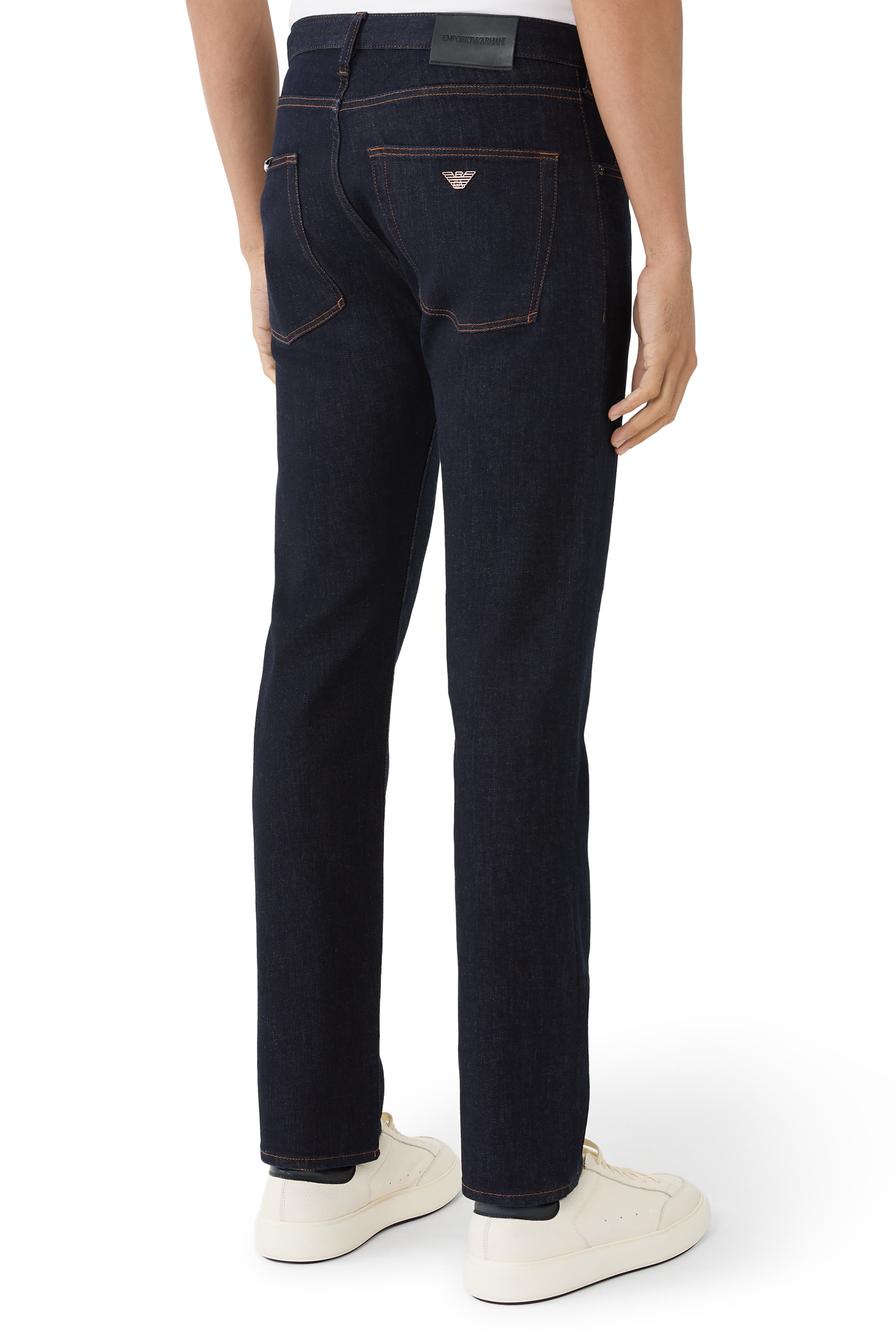 Denim Straight-Fit Pants