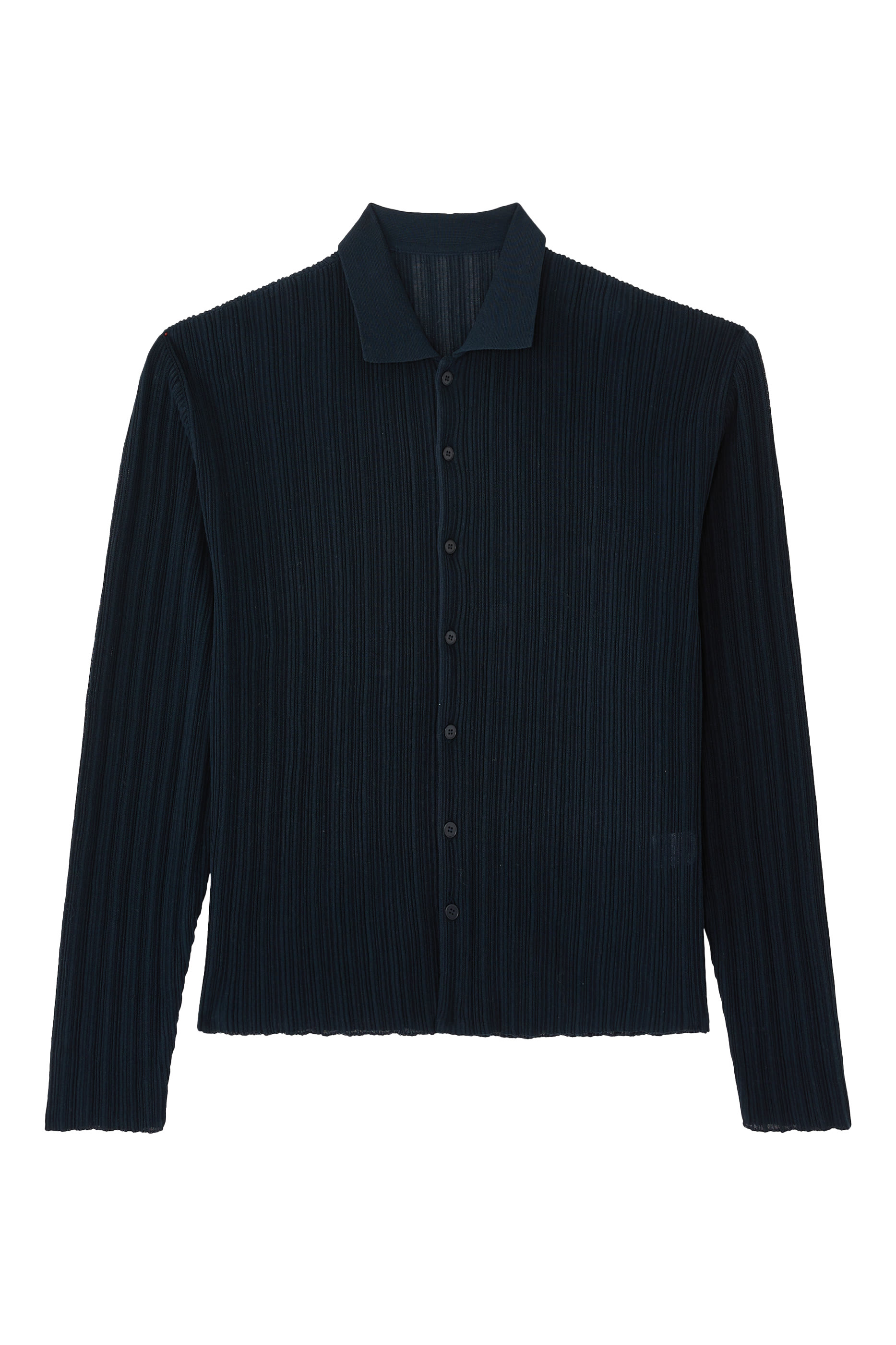 Rib-Knit Cotton-Blend Cardigan