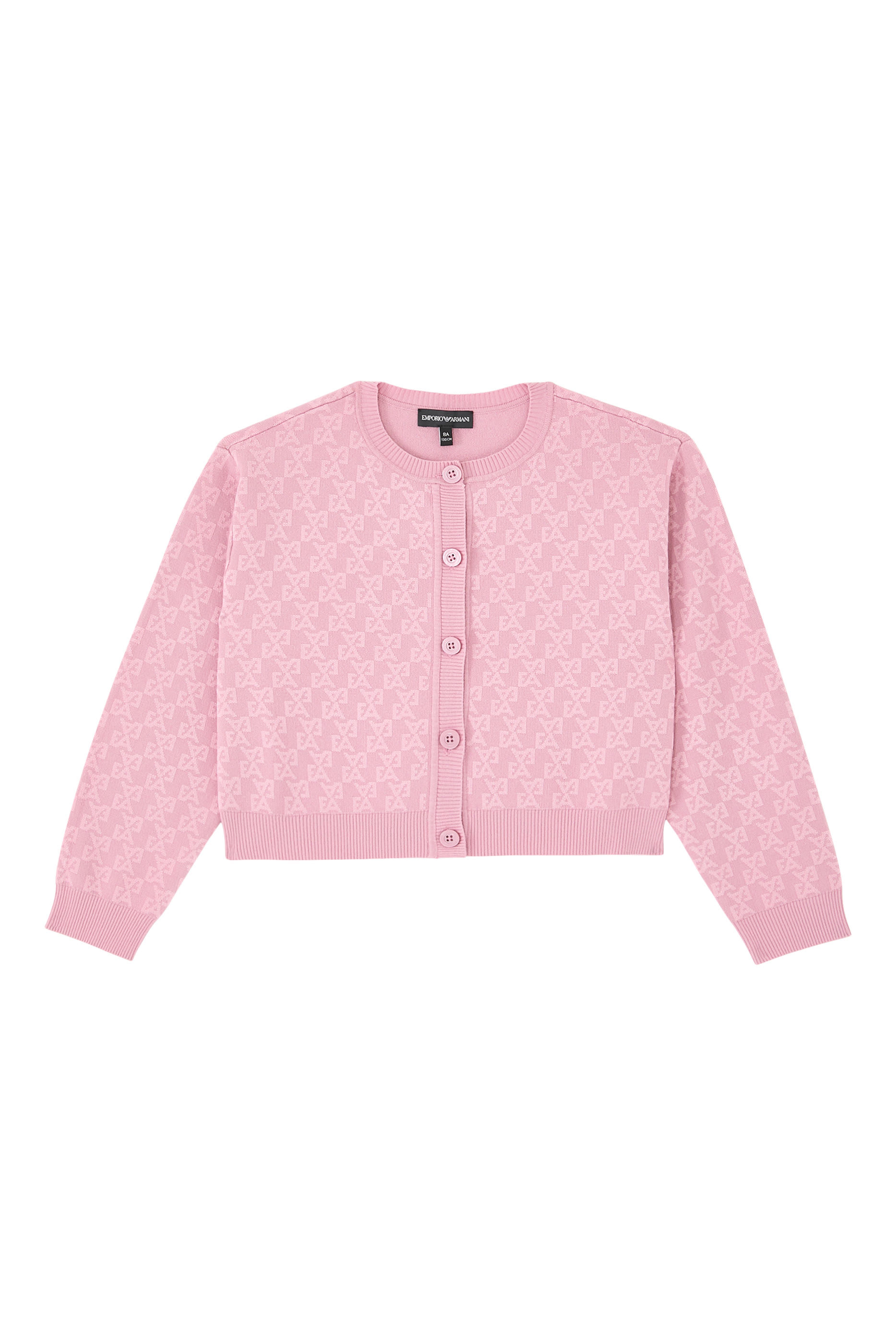 Kids All-Over EA Logo Knitted Cardigan