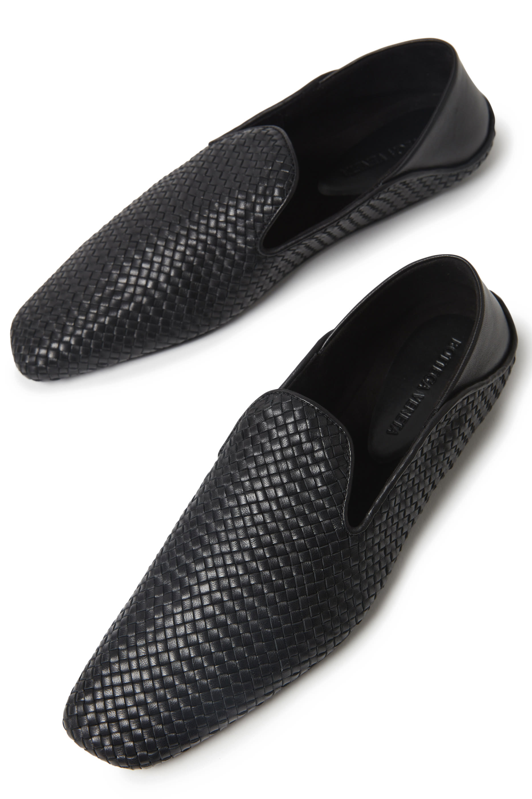 Adamo Slippers in Intrecciato Leather