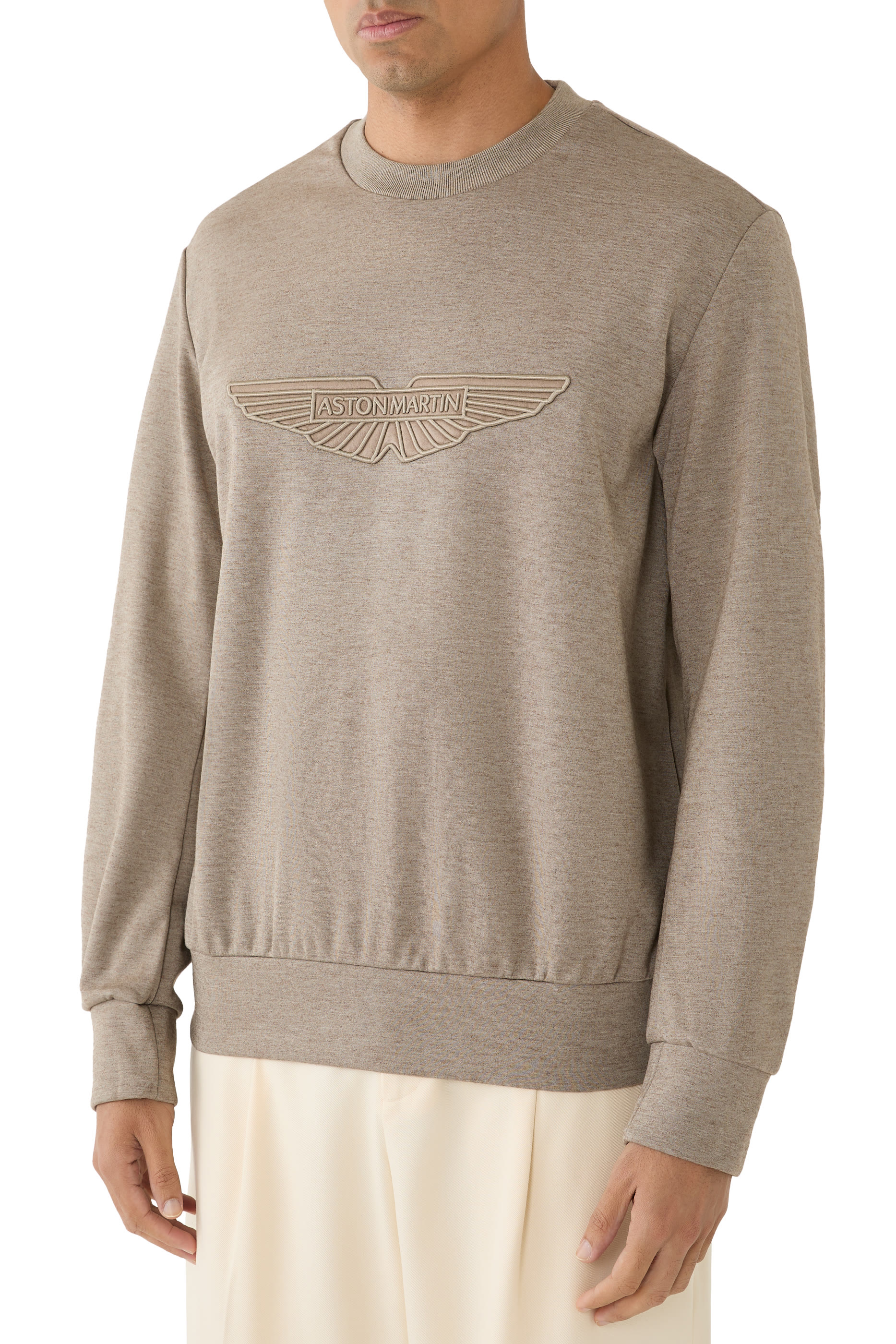 Logo Wing-Detail Sweatshirt