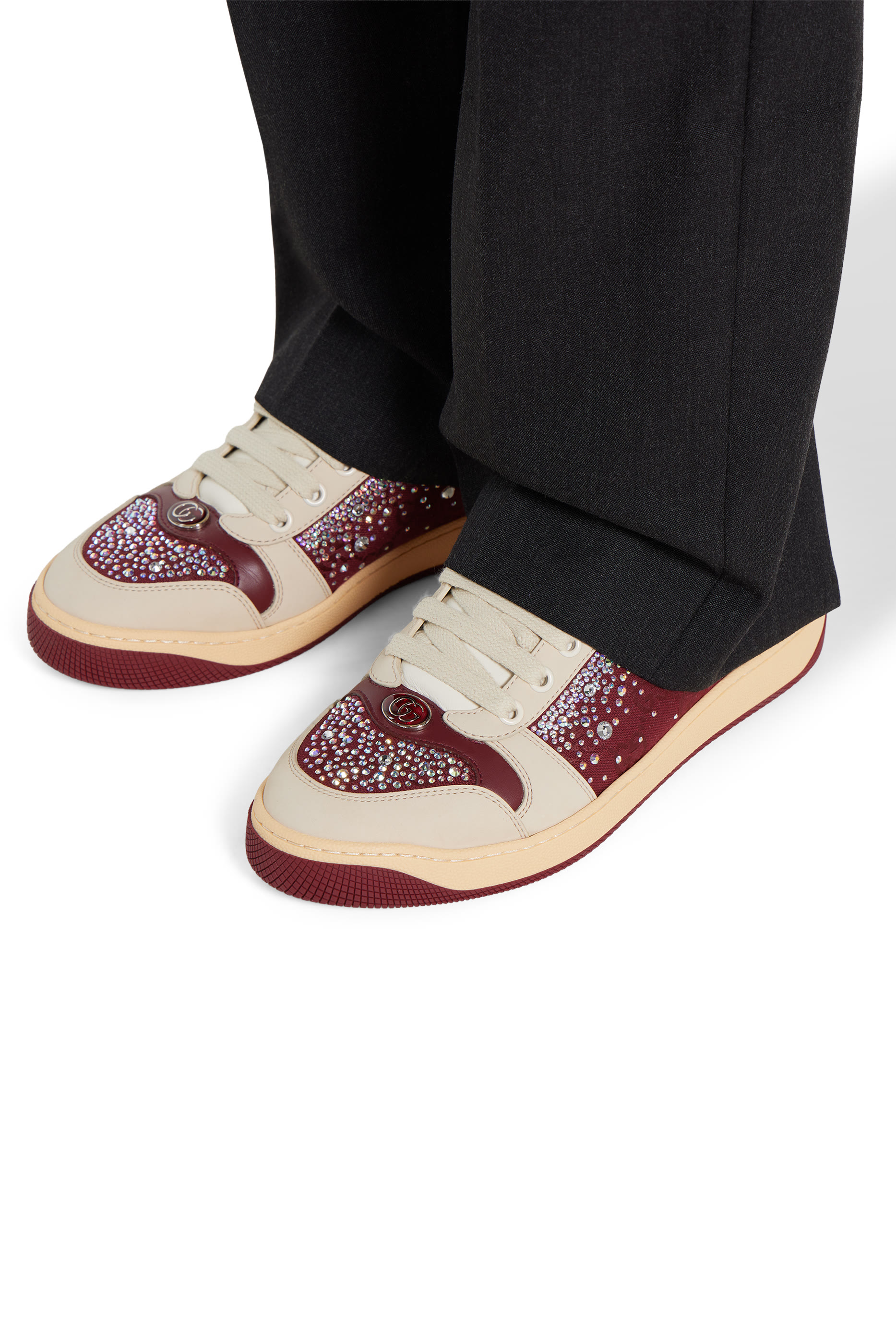 GG Crystal Screener Sneakers