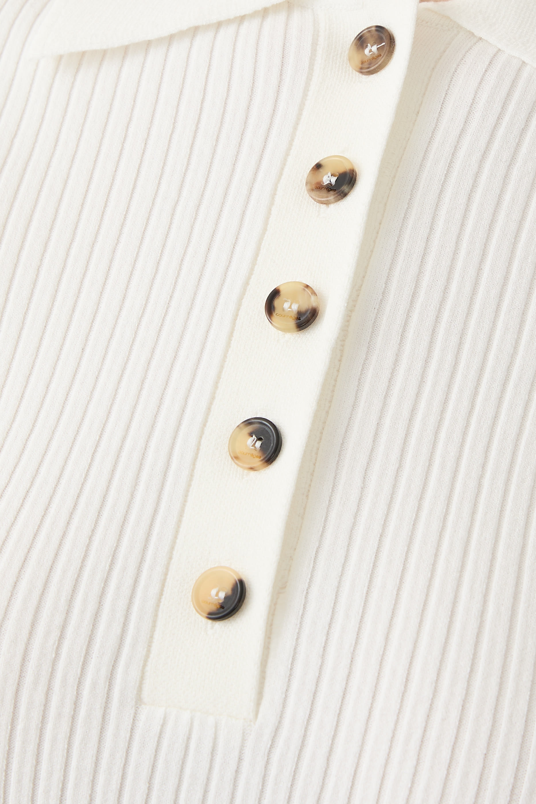 Iconic Rib Knit Polo Shirt