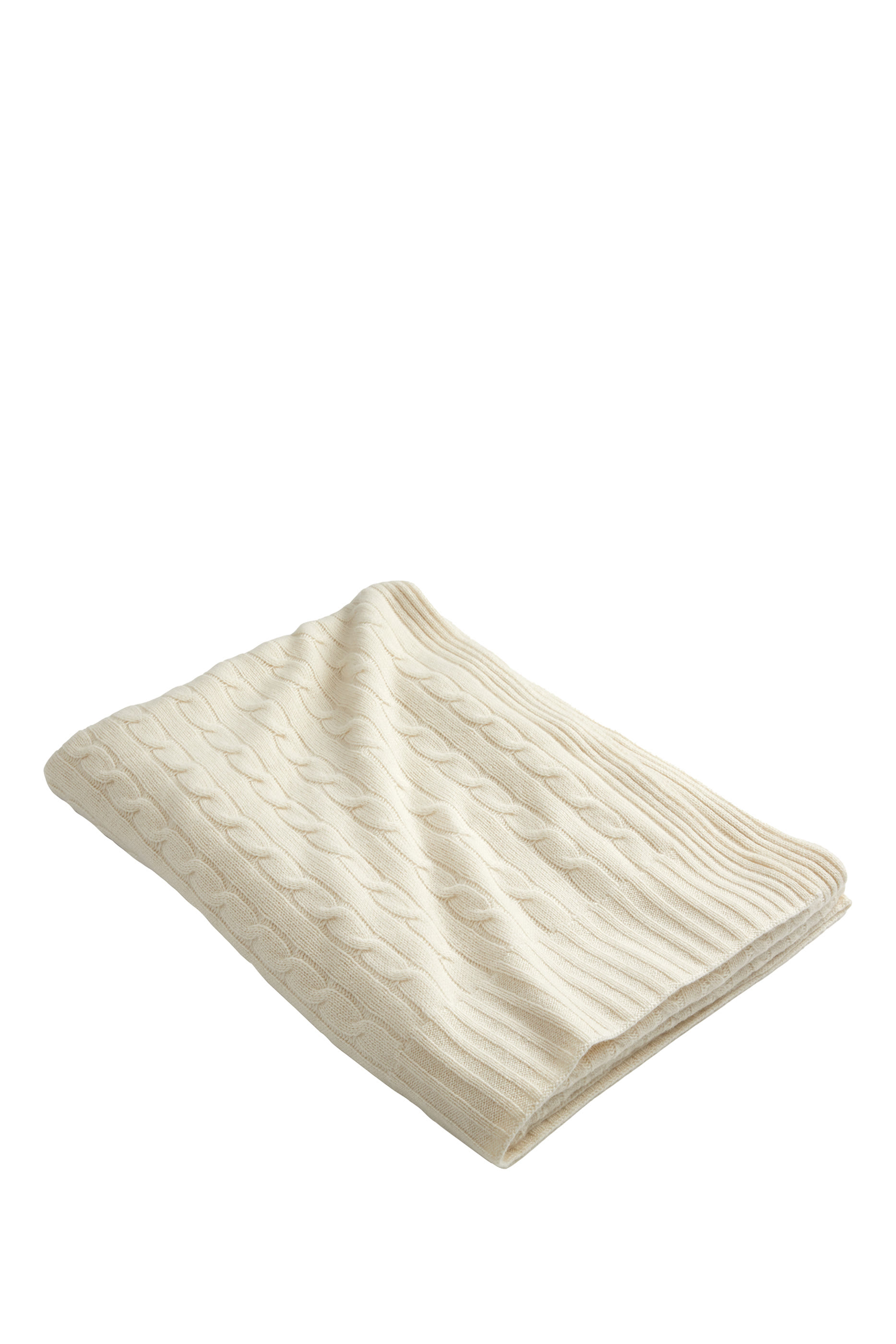 Cable Cashmere Throw