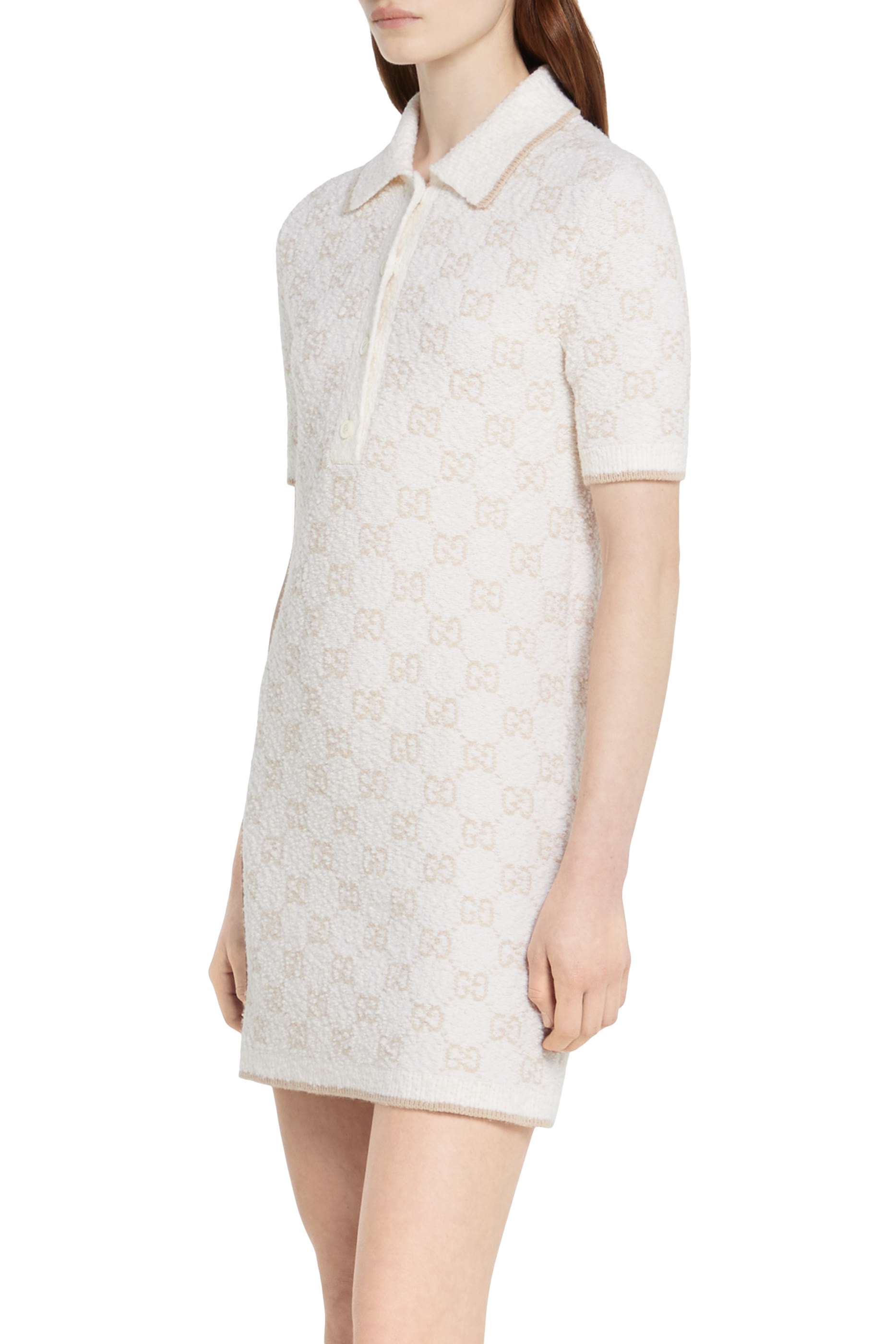 GG Cashmere Wool Jacquard Dress