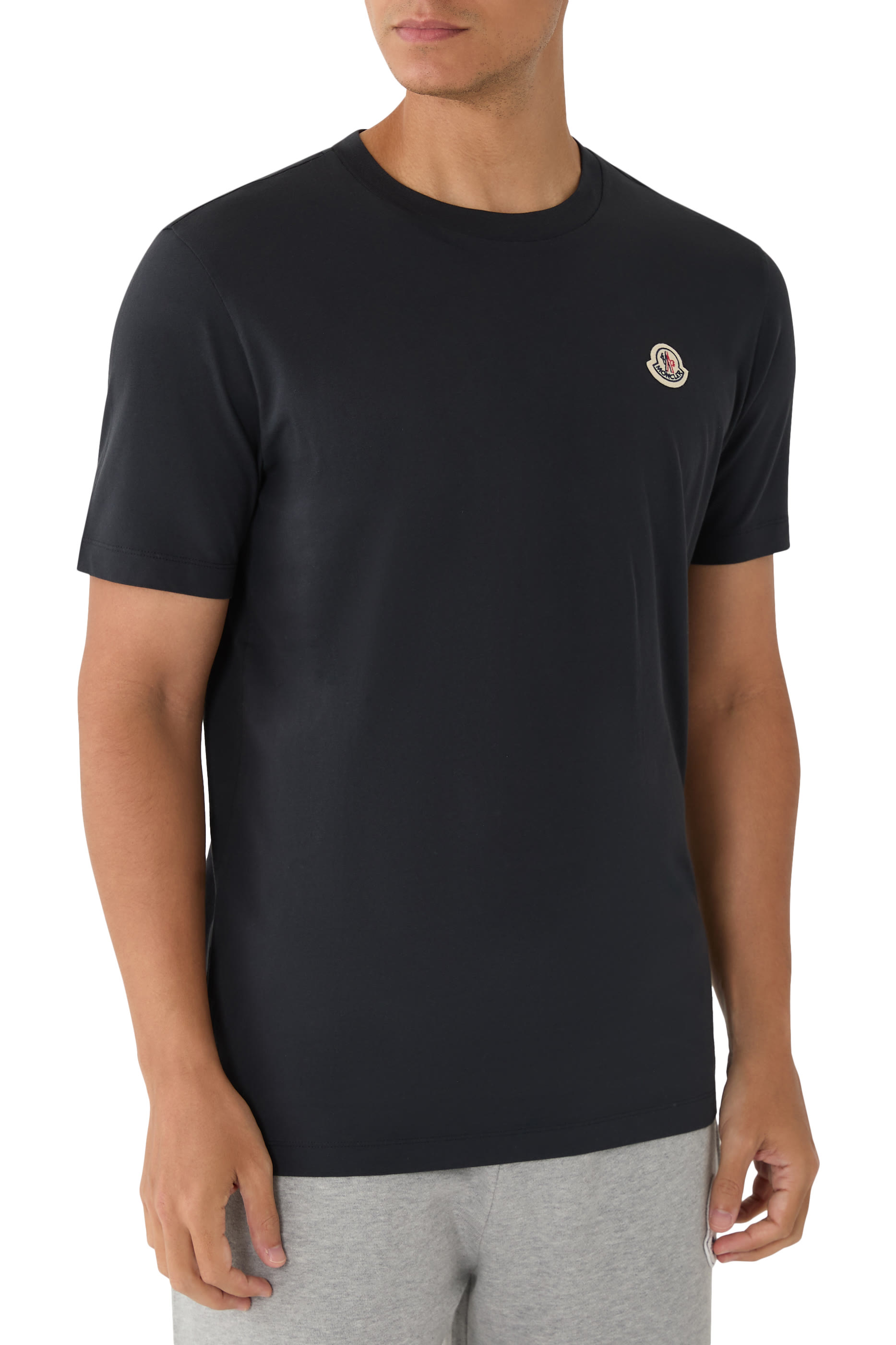  Logo Patch Cotton T-Shirt - Pack of 3 