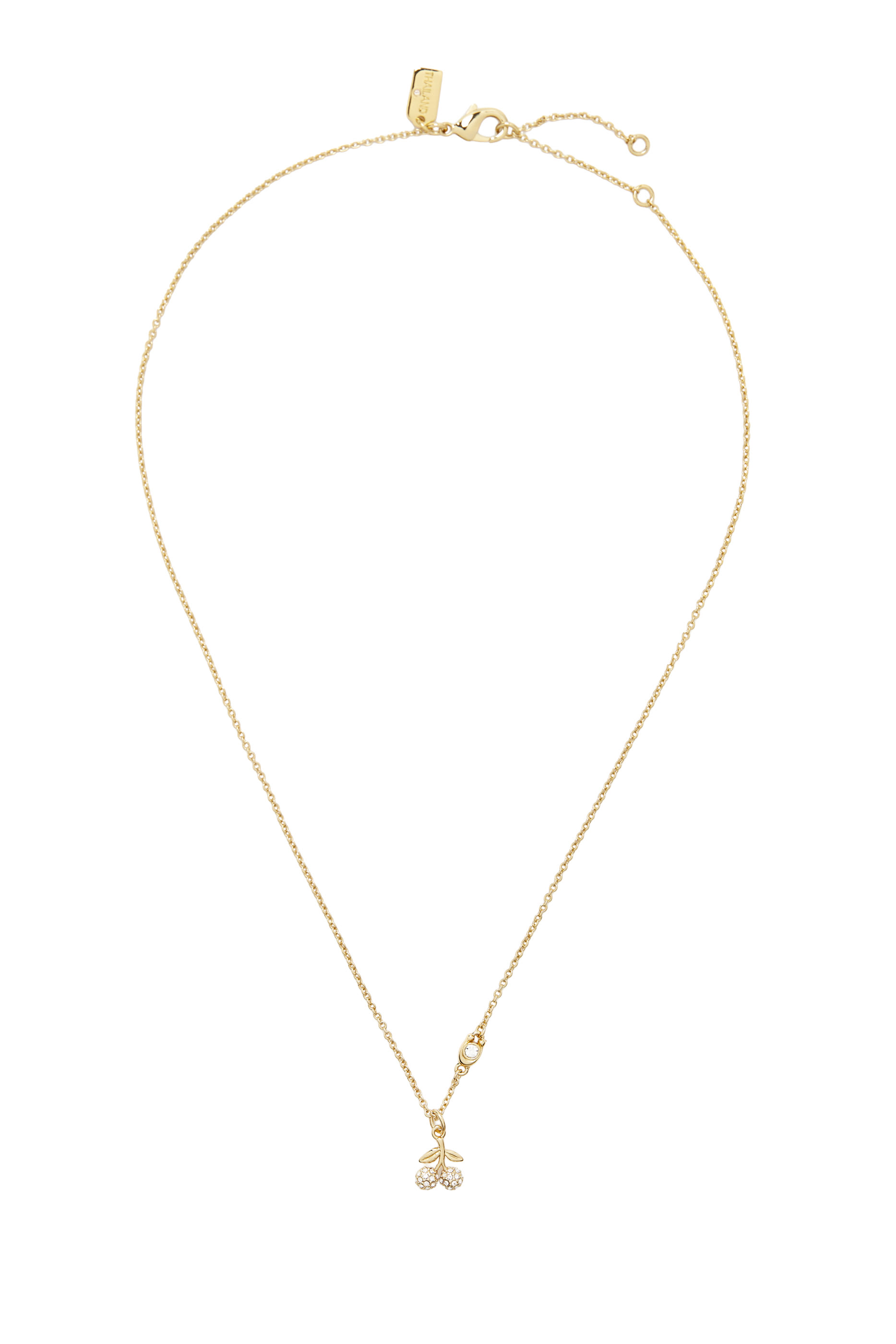 Pav&eacute; Cherry Pendant Necklace