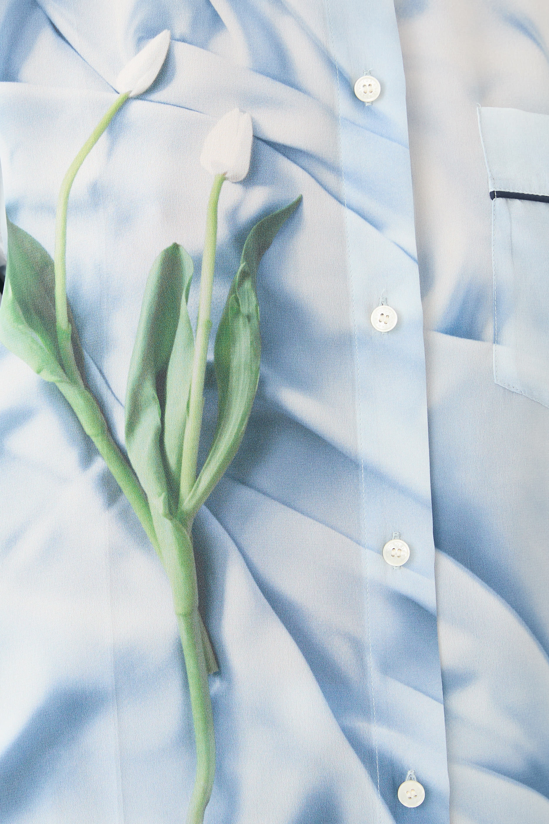 Piping Detail Pajama Shirt