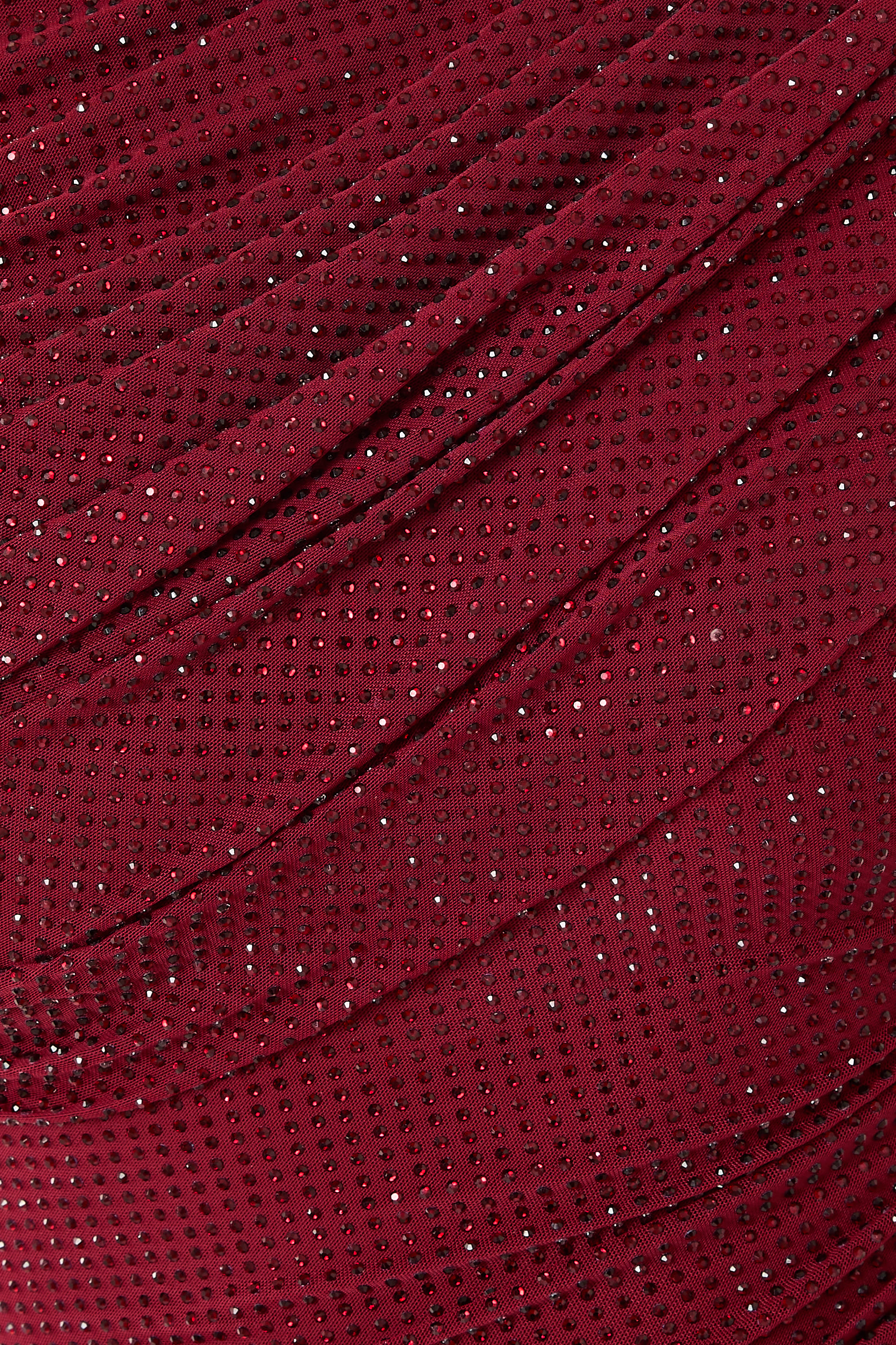 Rhinestone Drape Midi Dress