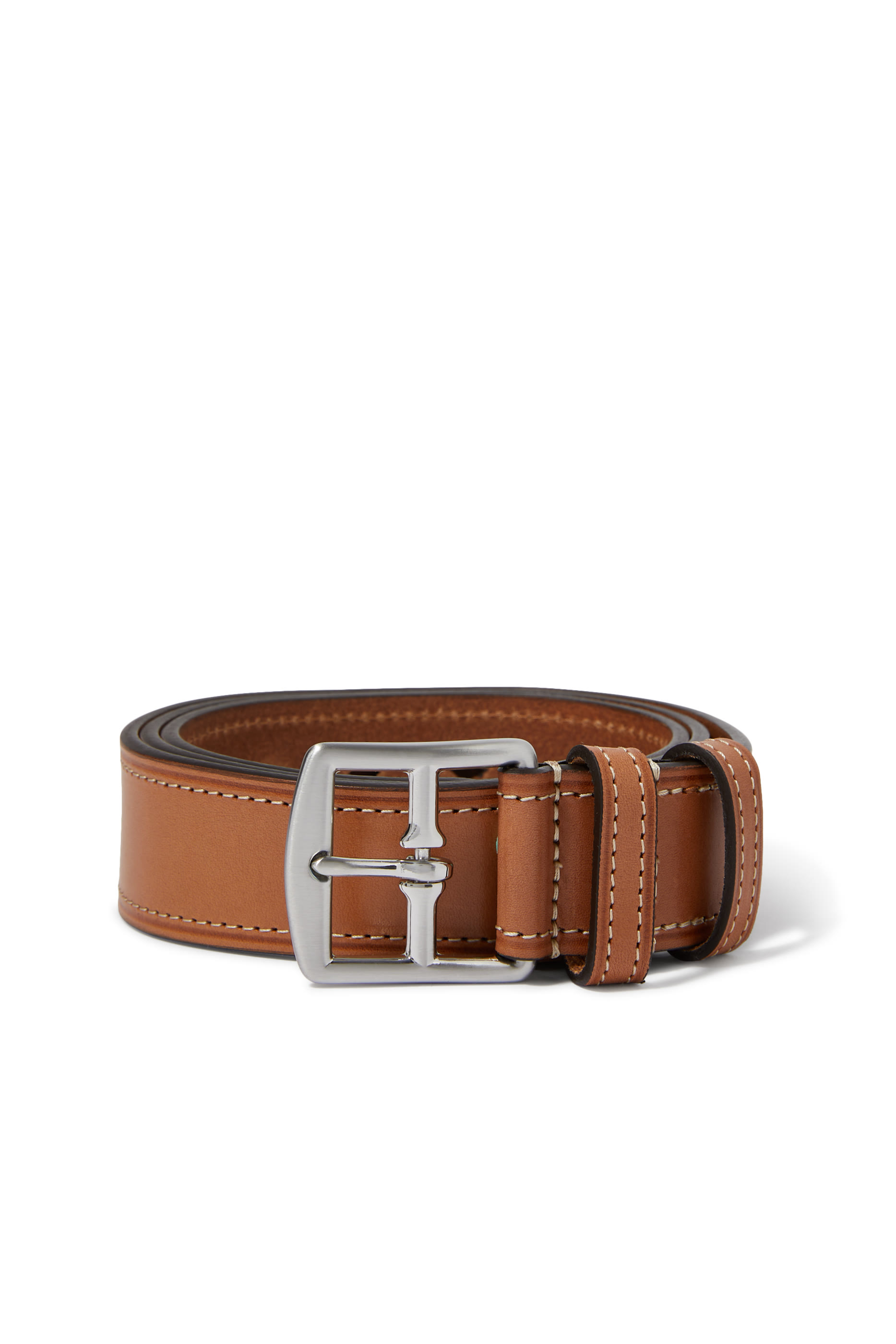 Bridle Stitched Leather Belt