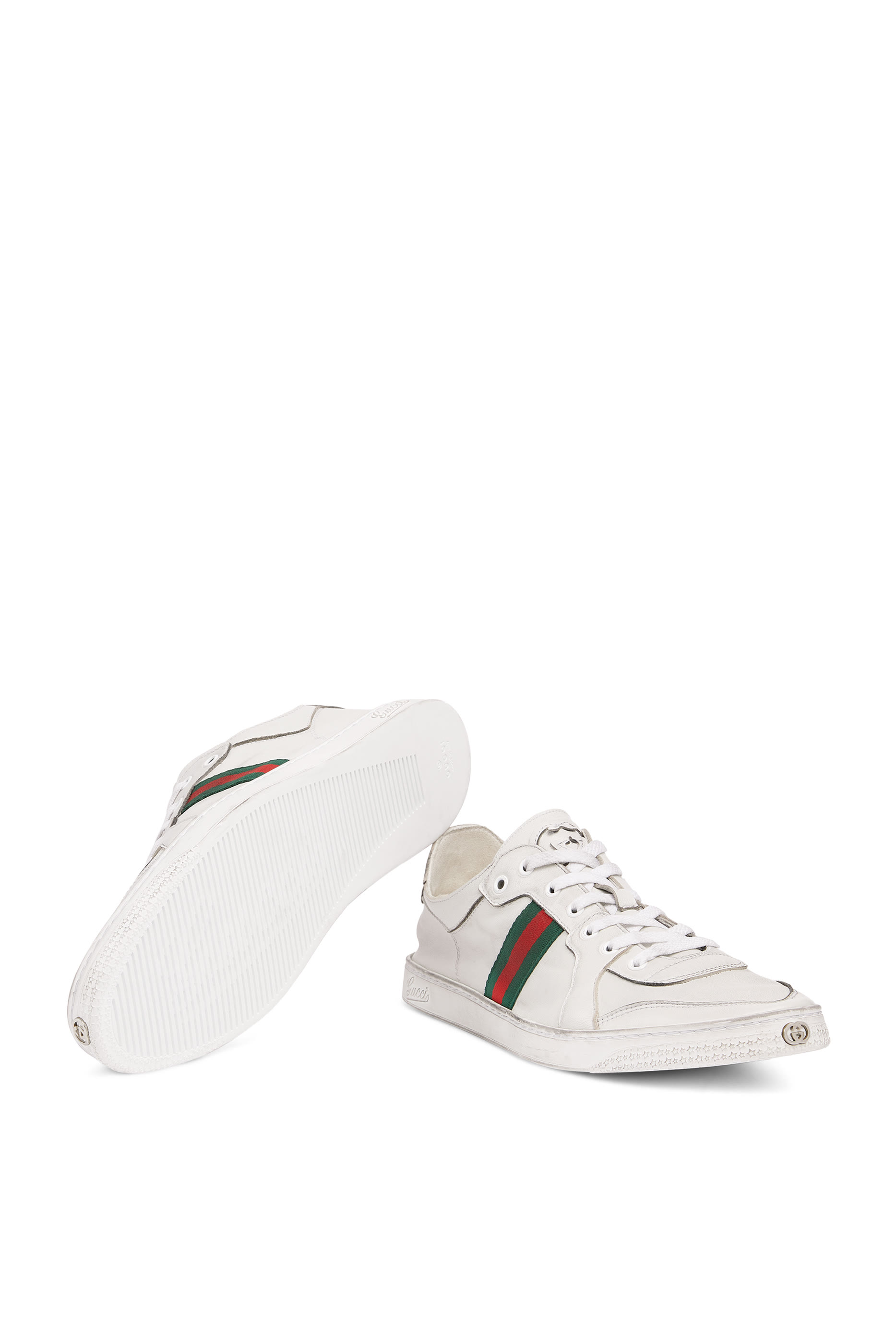 Web-Detail Stretch Low-Top Sneakers