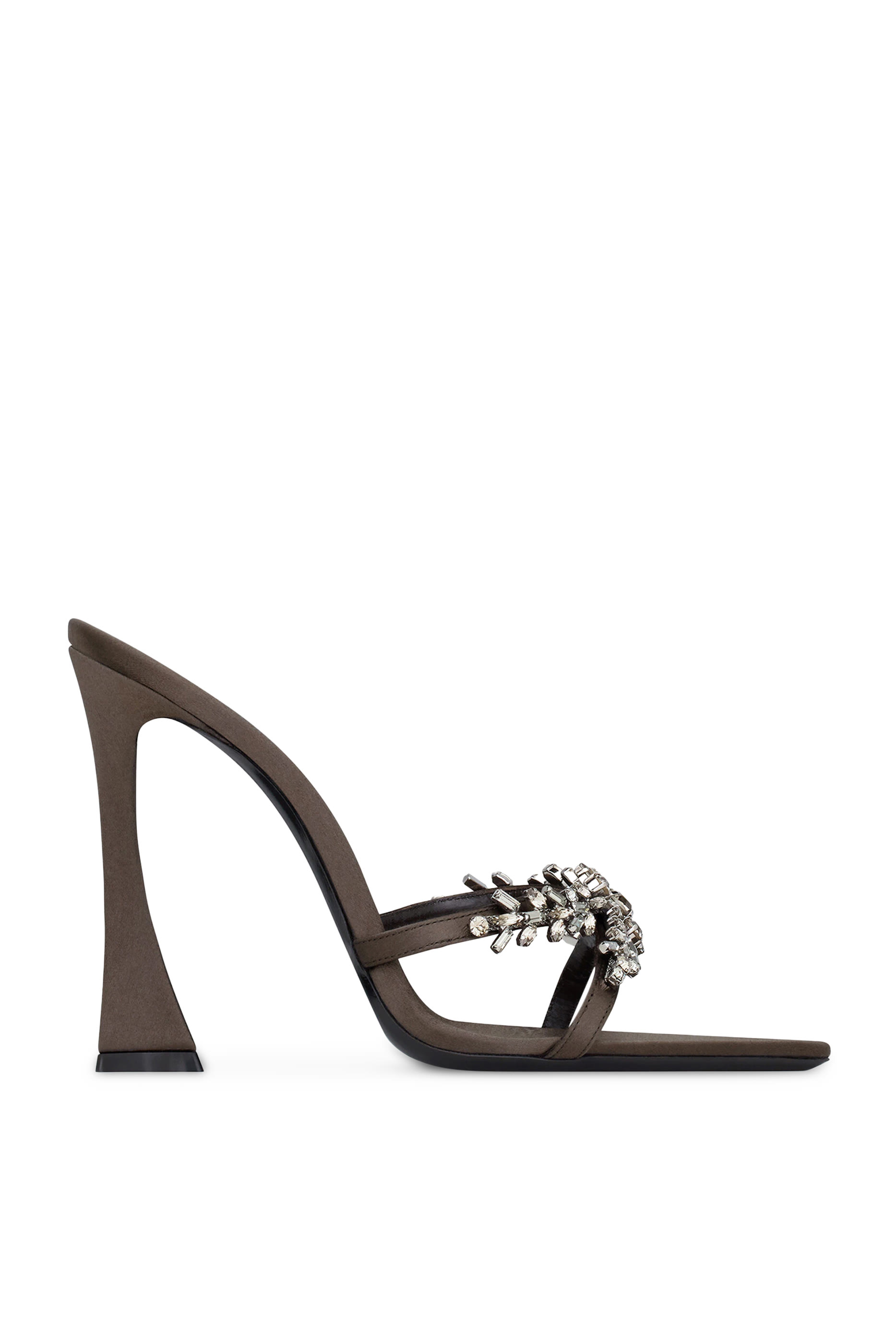 Liz 110 Satin Crepe and Rhinestones Mules