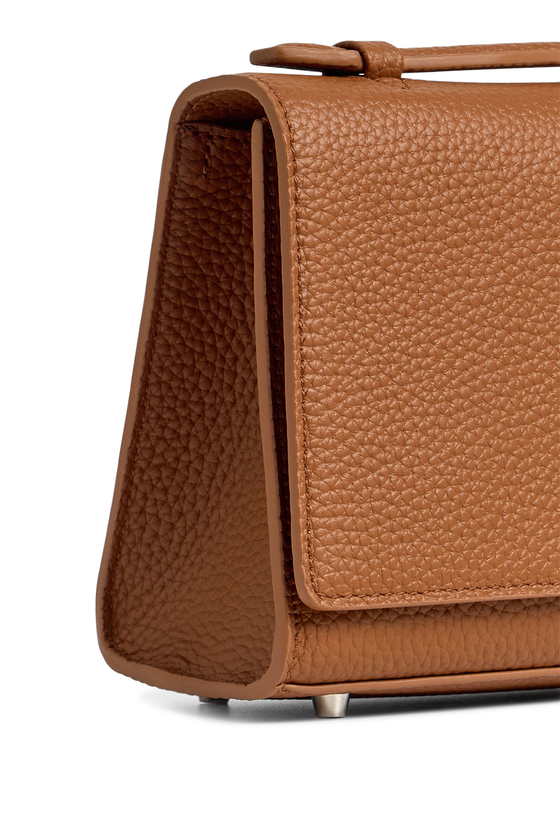 Textured Leather Tote Bag