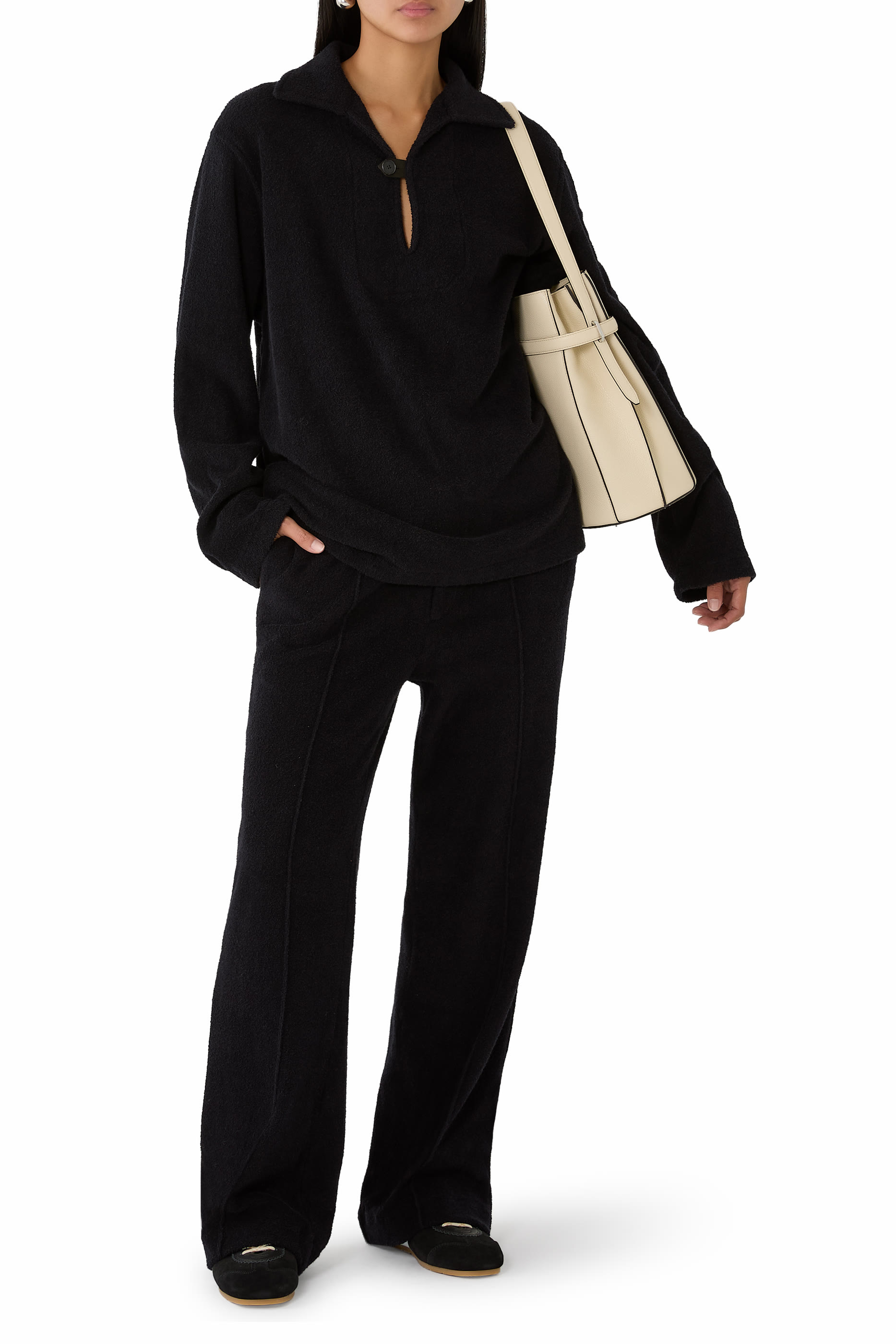 Cotton Nylon Pile Pullover Shirt