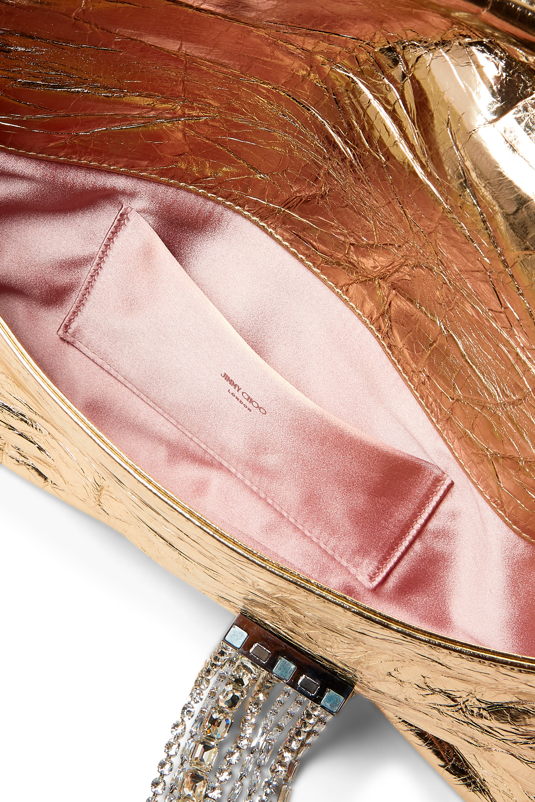 Zandra Crystal-Embellished Clutch Bag