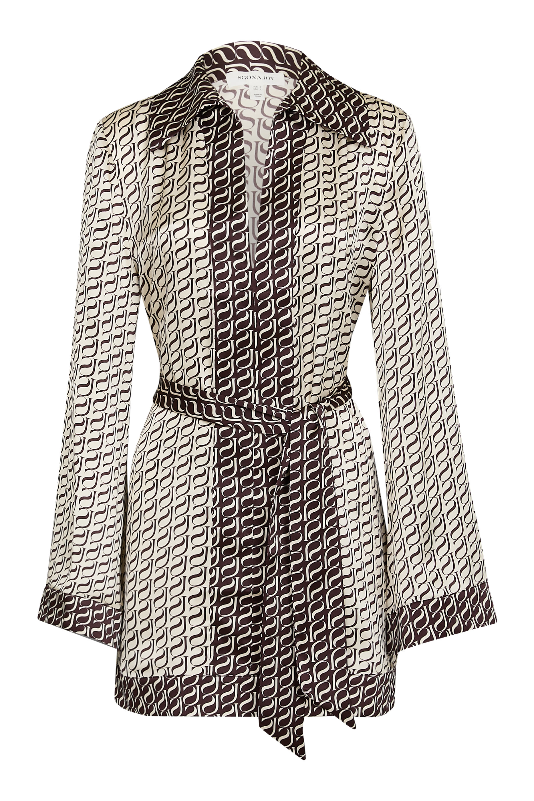 Monogram Contrast Mini Dress