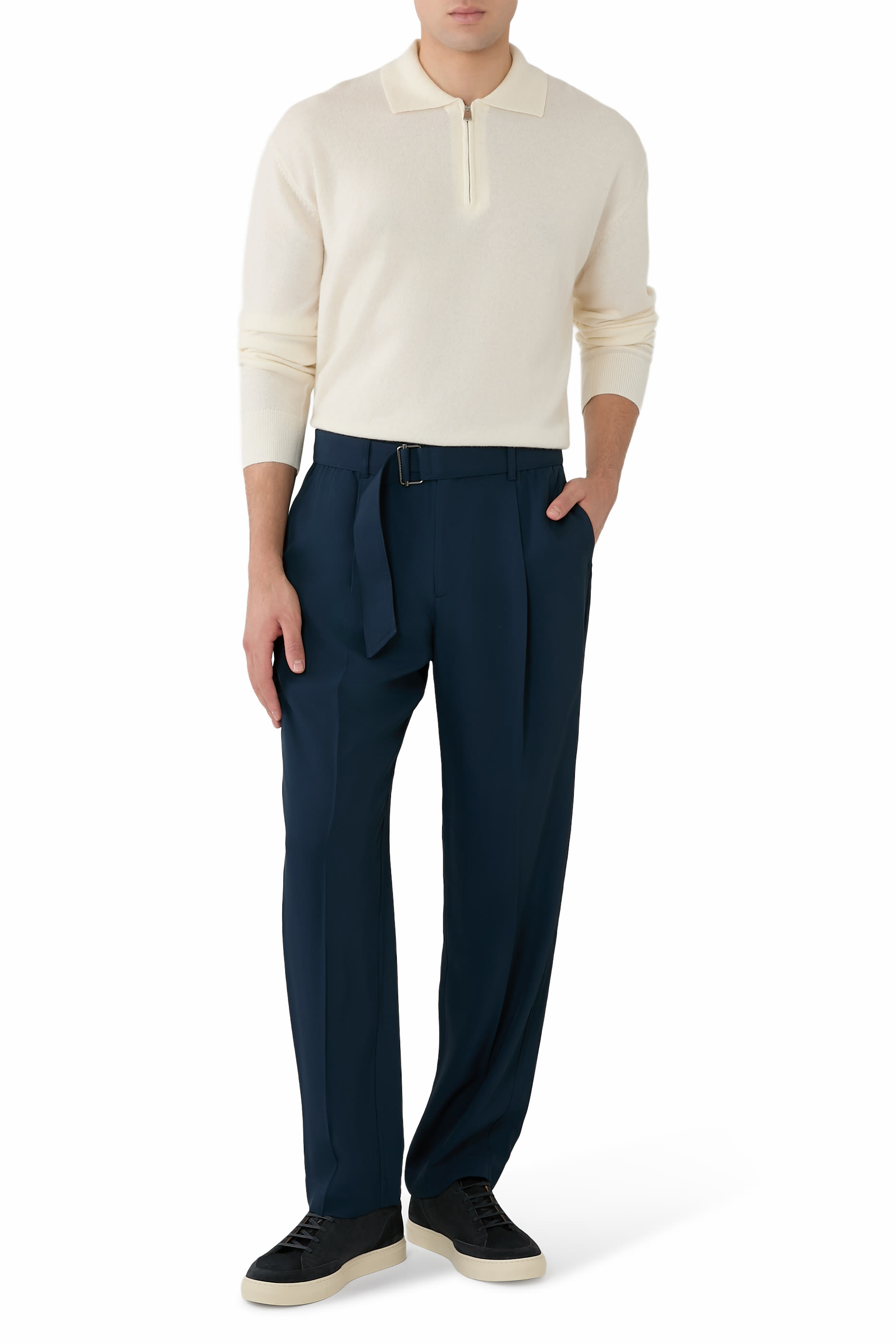  Klaus Long Sleeve Zip Polo