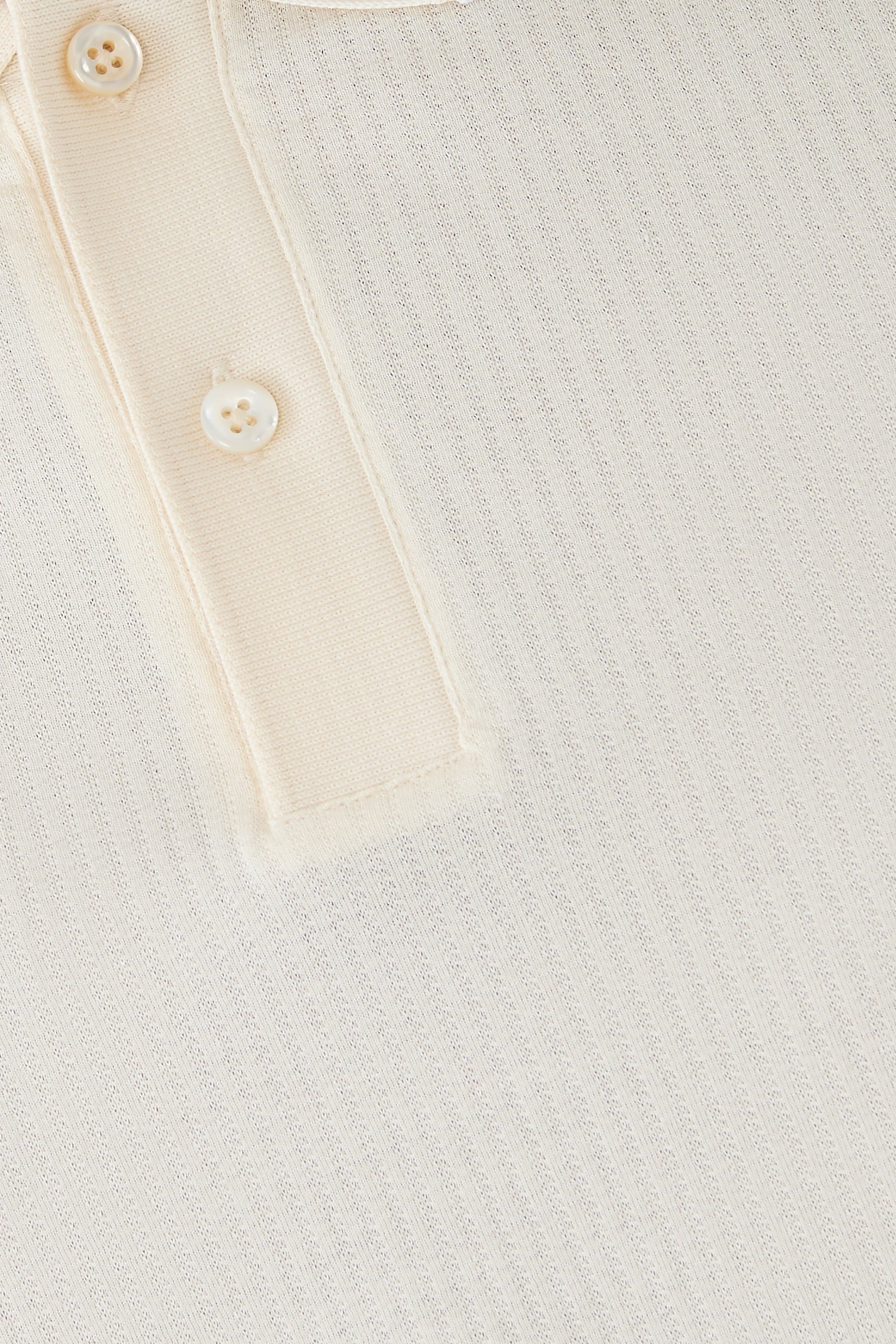 Cotton-Silk Polo Shirt