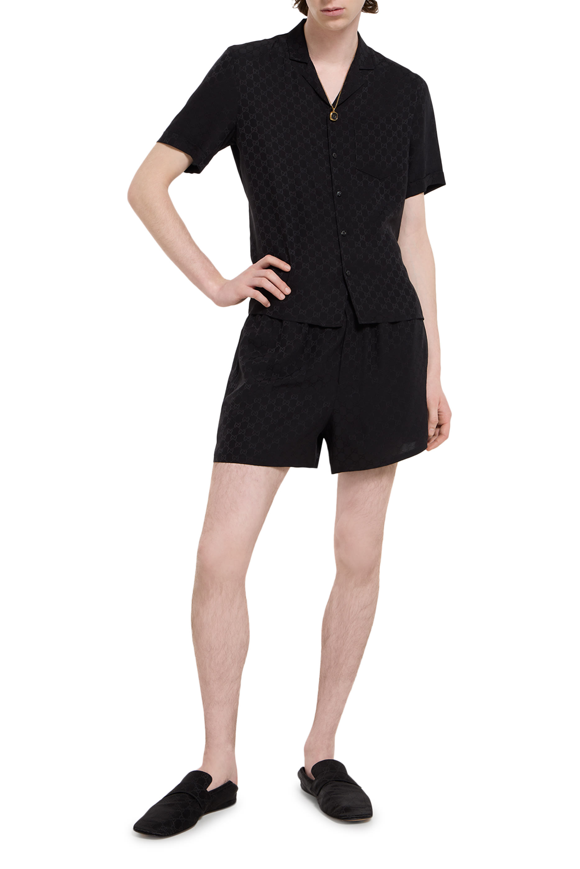 GG Silk Jacquard Shorts