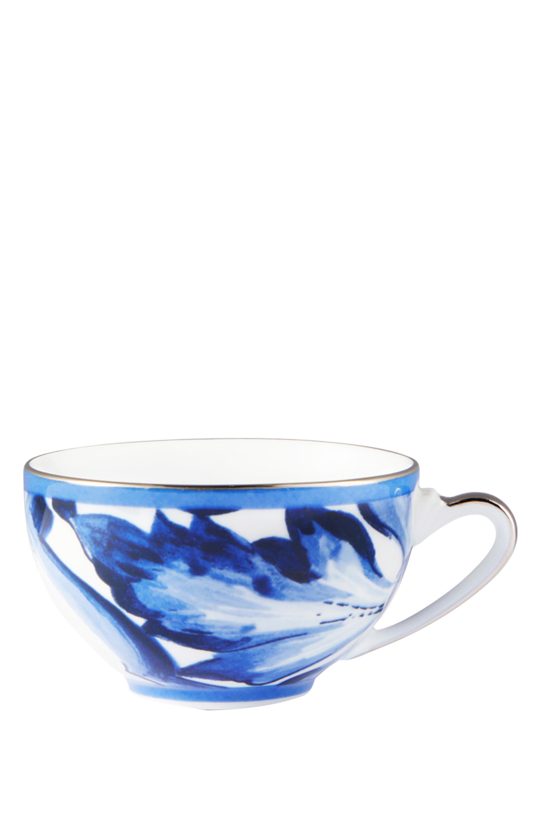 Blu Mediterraneo Fiore Foglie Tea Cup & Saucer Set