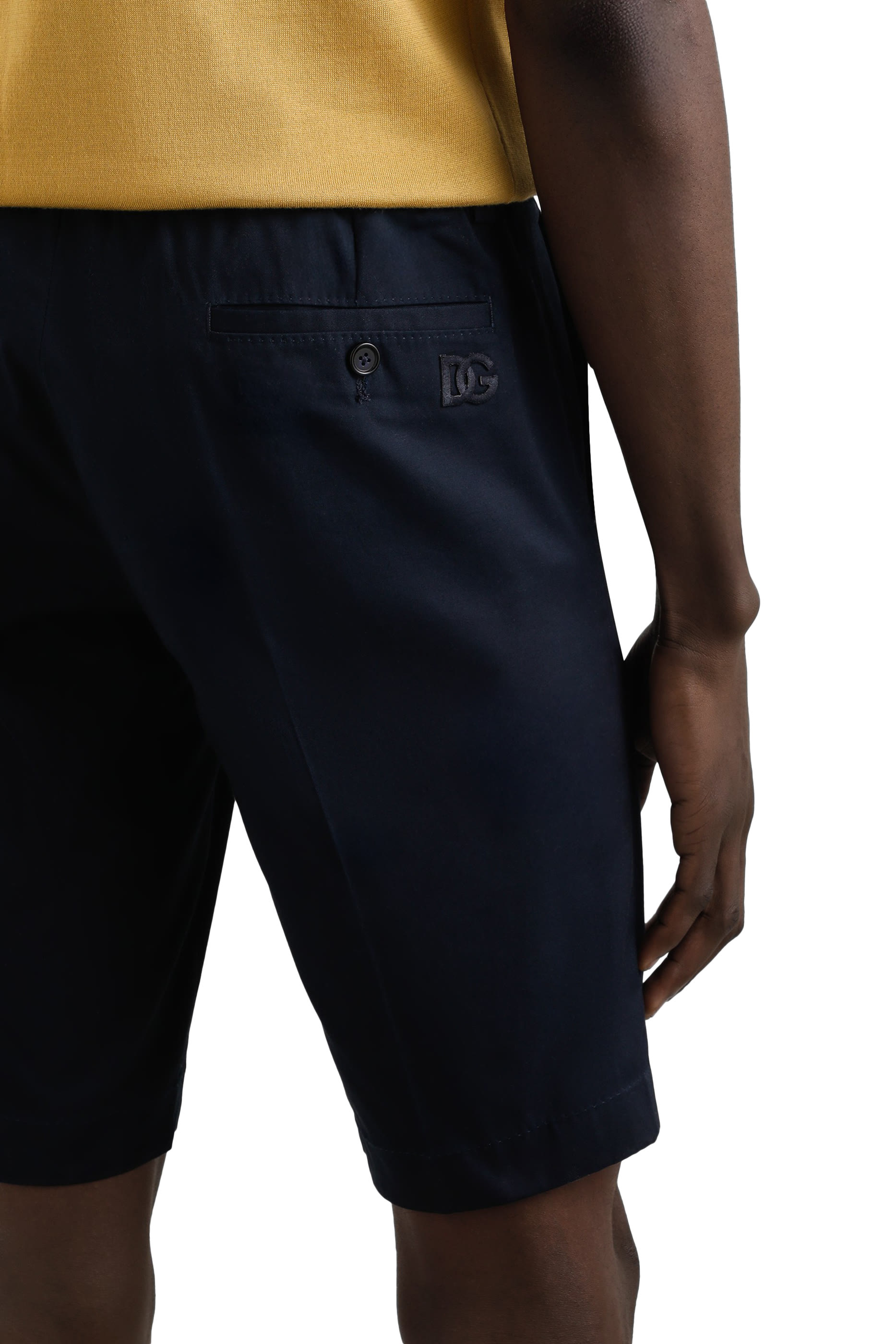 Cotton Gabardine Bermuda Shorts