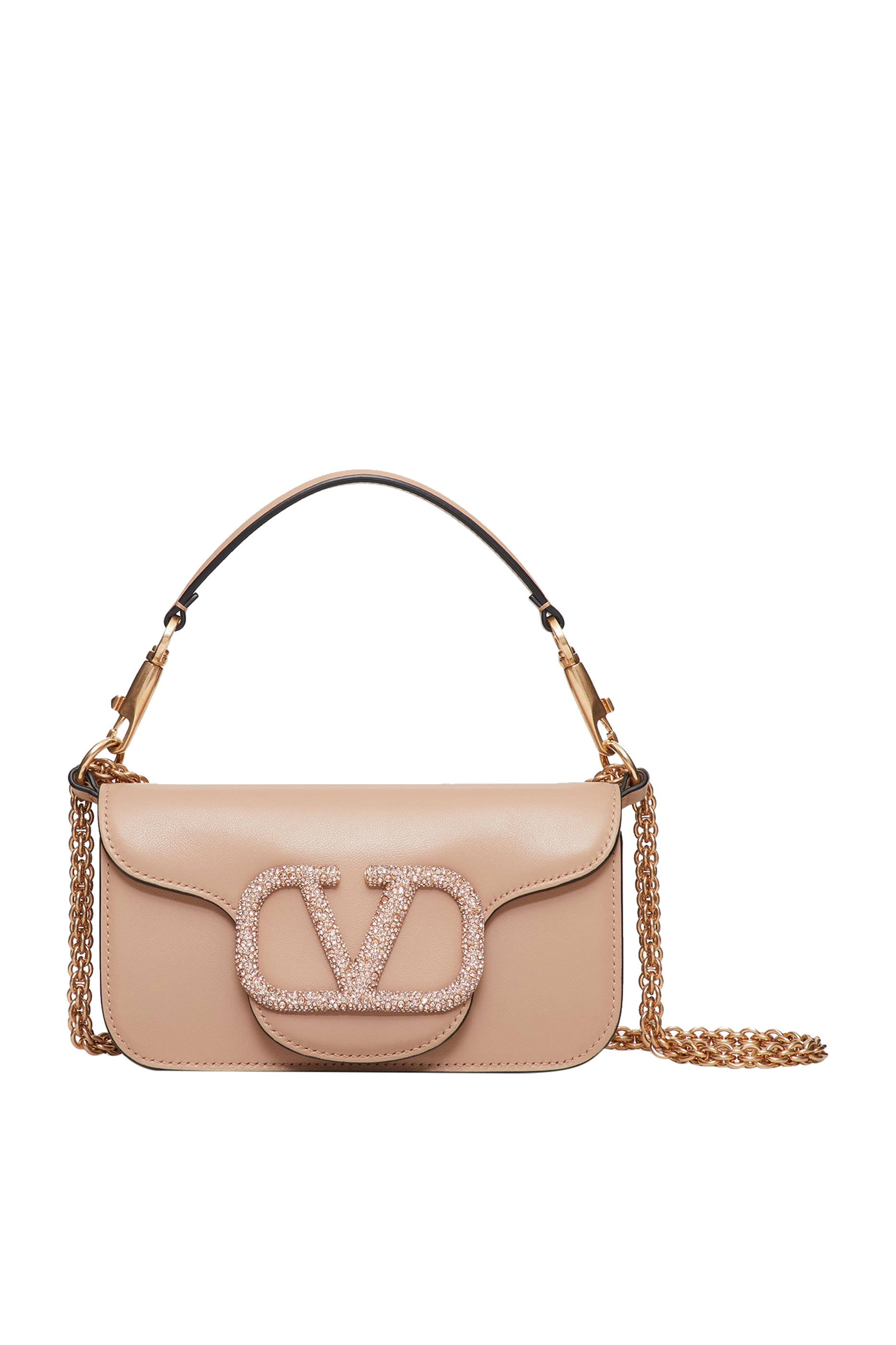 Valentino Garavani Loc&ograve; Crystal Shoulder Bag