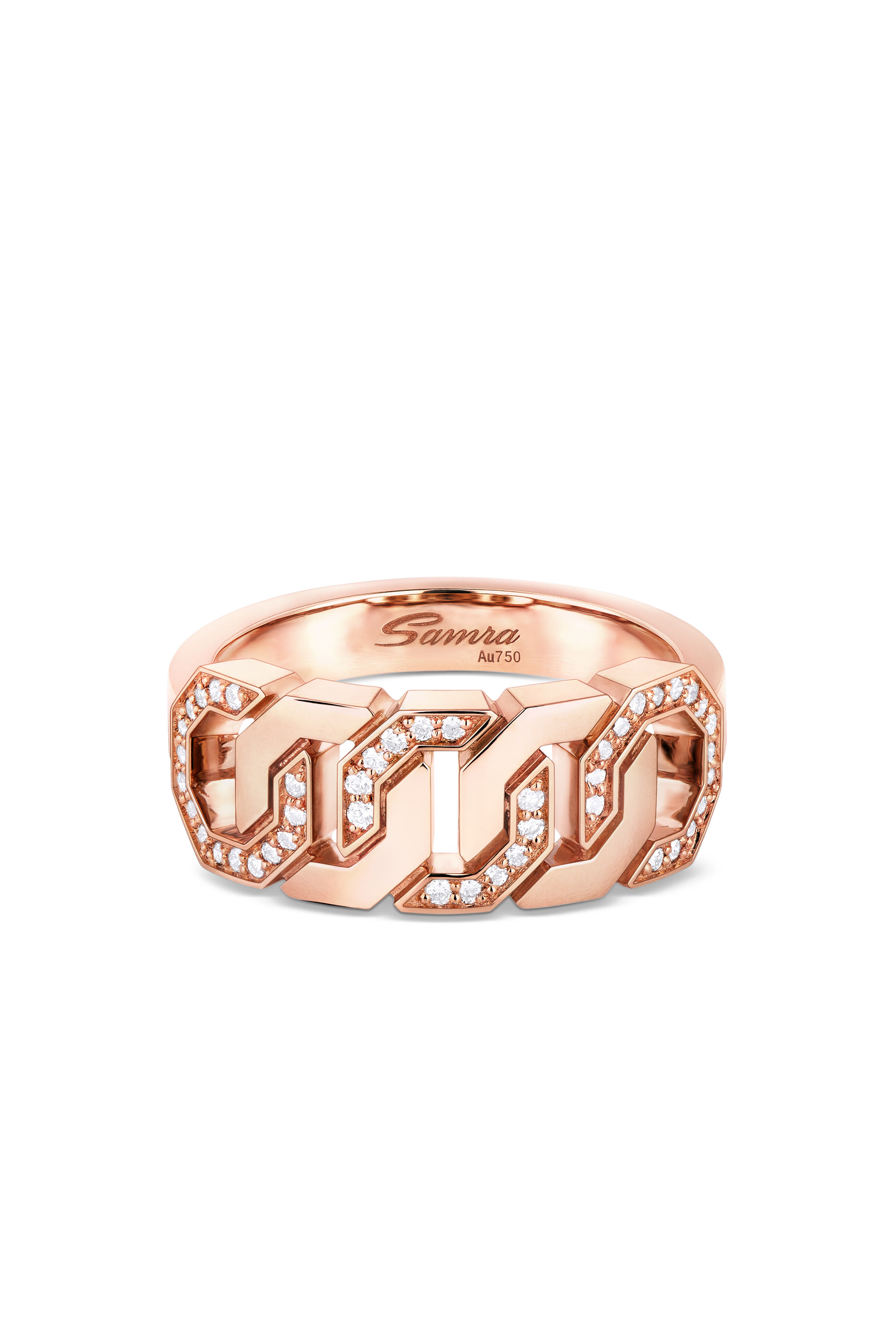 Thaman Ring, 18K Rose Gold & Brilliant Diamonds