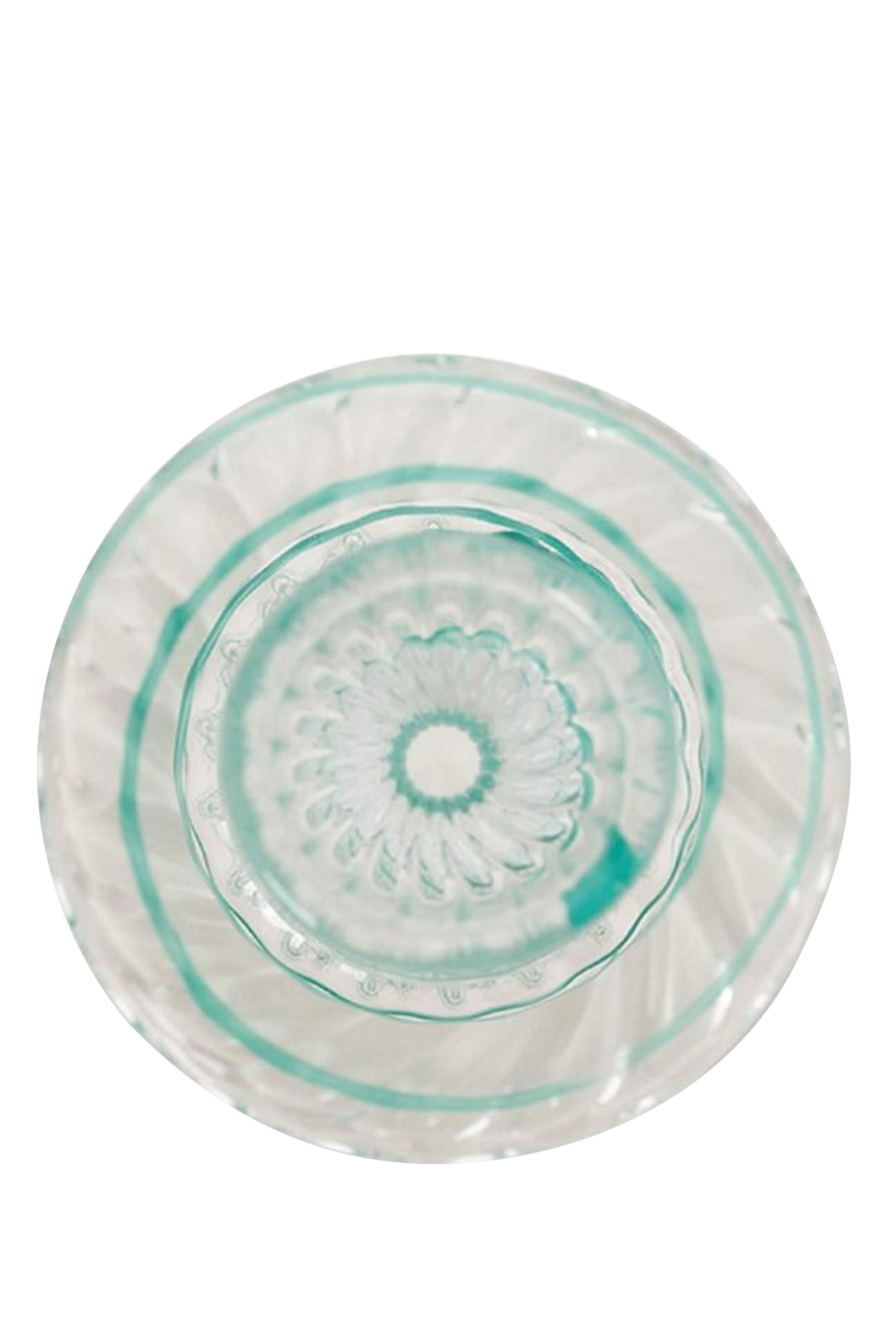 Glass Swirl Candle Holder - Large